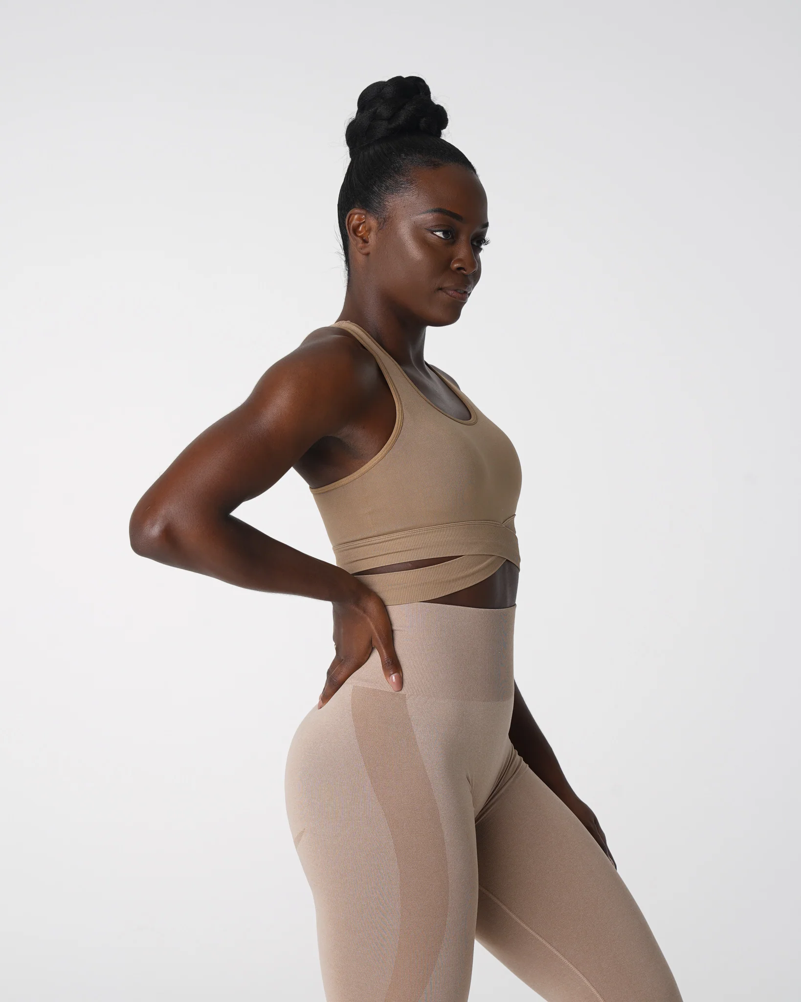 Beige Sculpt Seamless Bra Top - Image 4