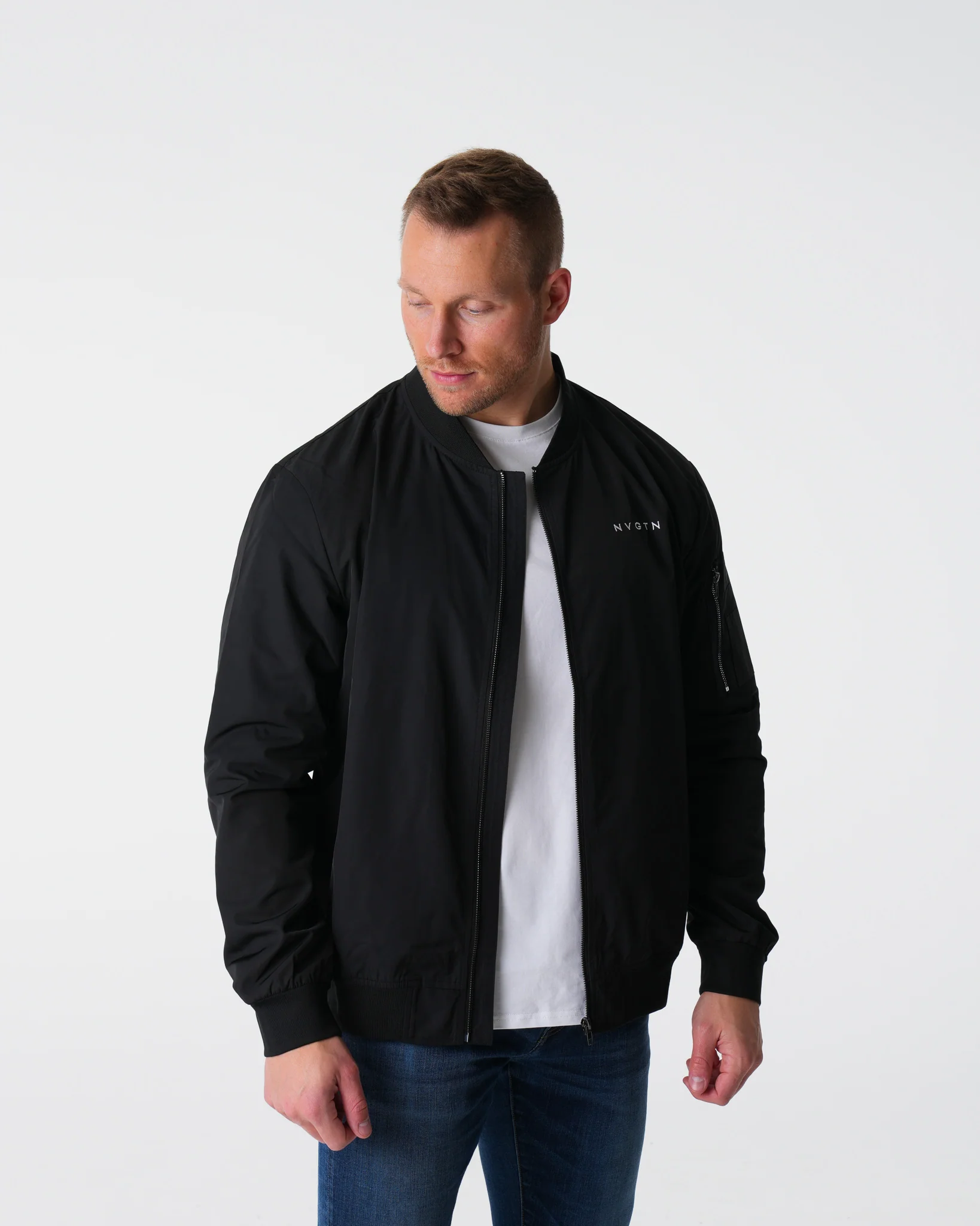 Black Bomber Jacket - Image 4