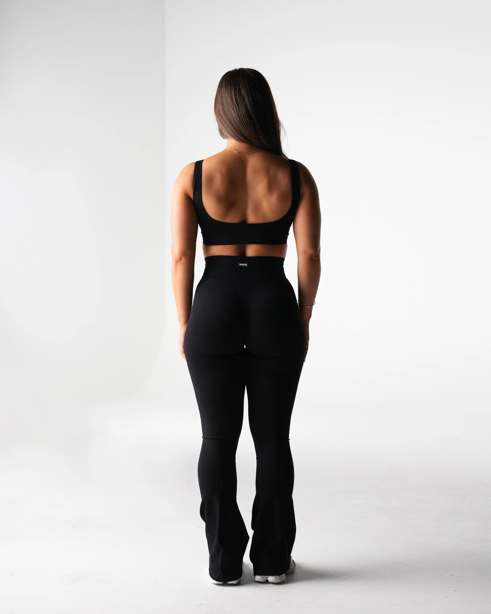 Black Harmony Ribbed Seamless Bra - Image 3