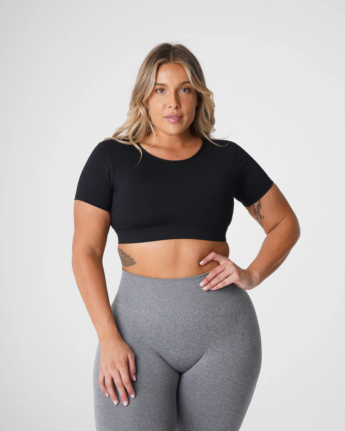 Black Open Back Tee - Image 3