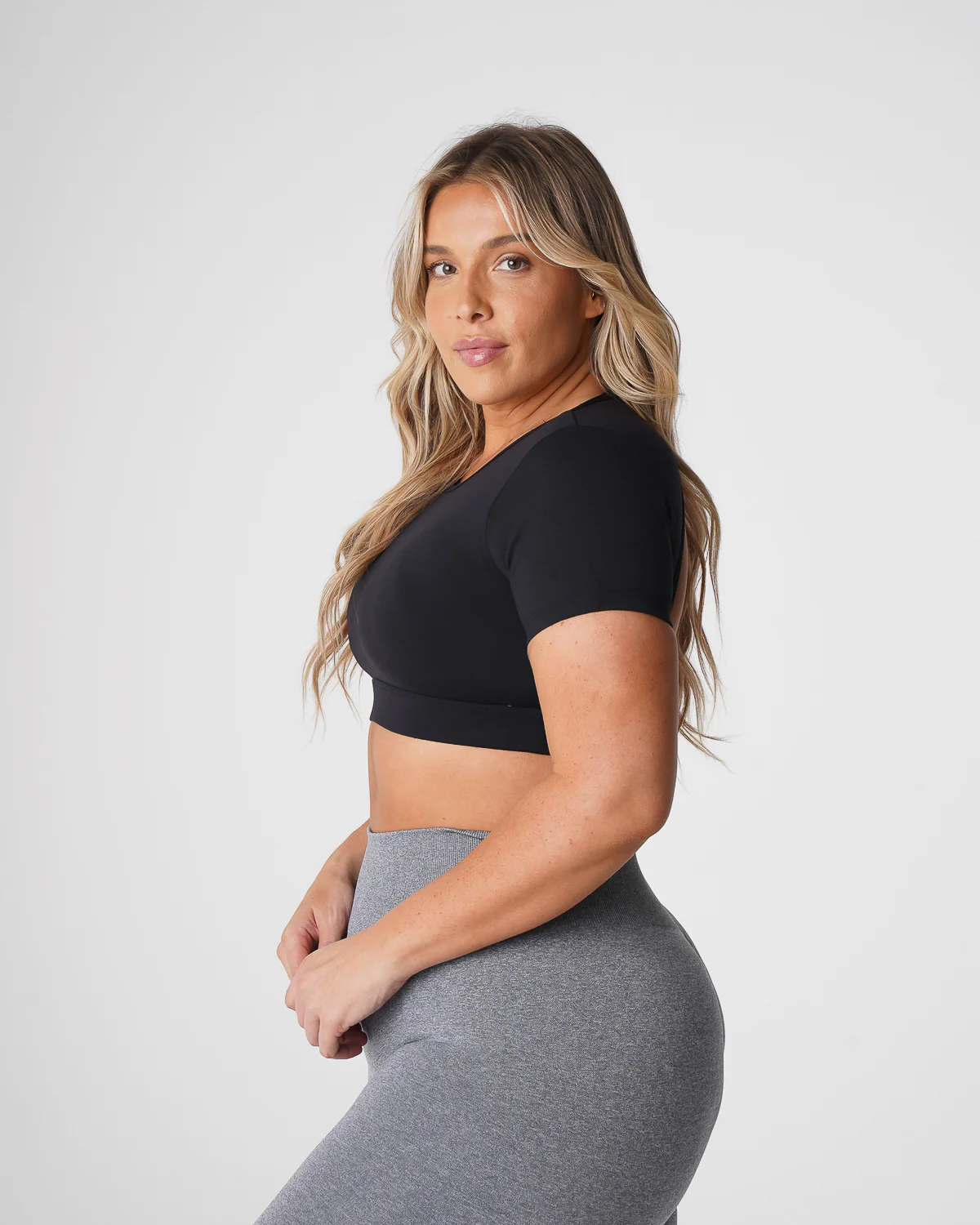 Black Open Back Tee - Image 4