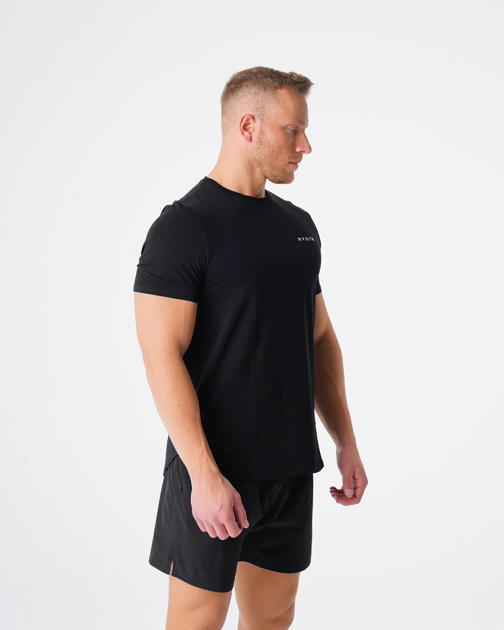 Black Pulse Fitted Tee - Image 3