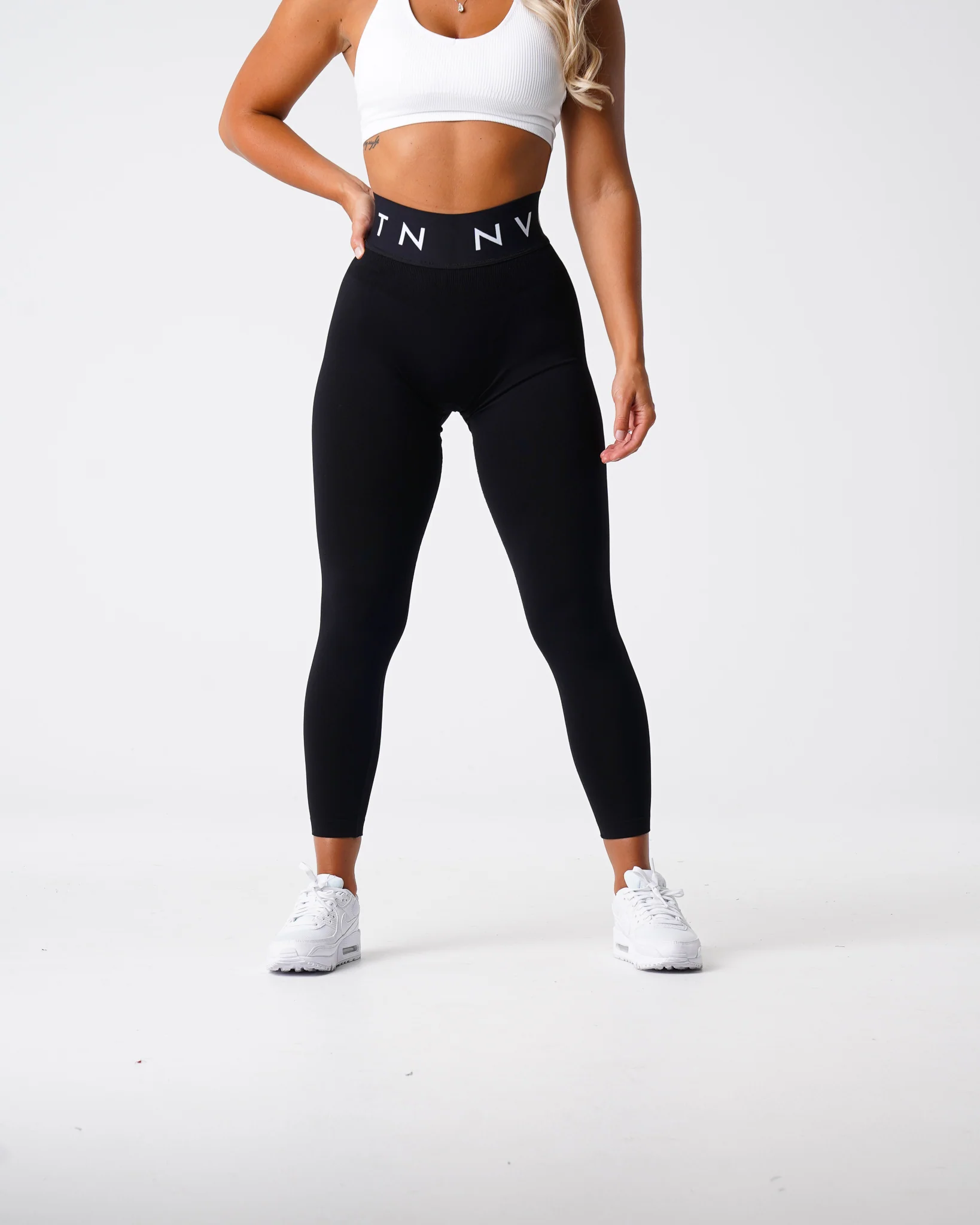 Black Sport Seamless Leggings - Image 3