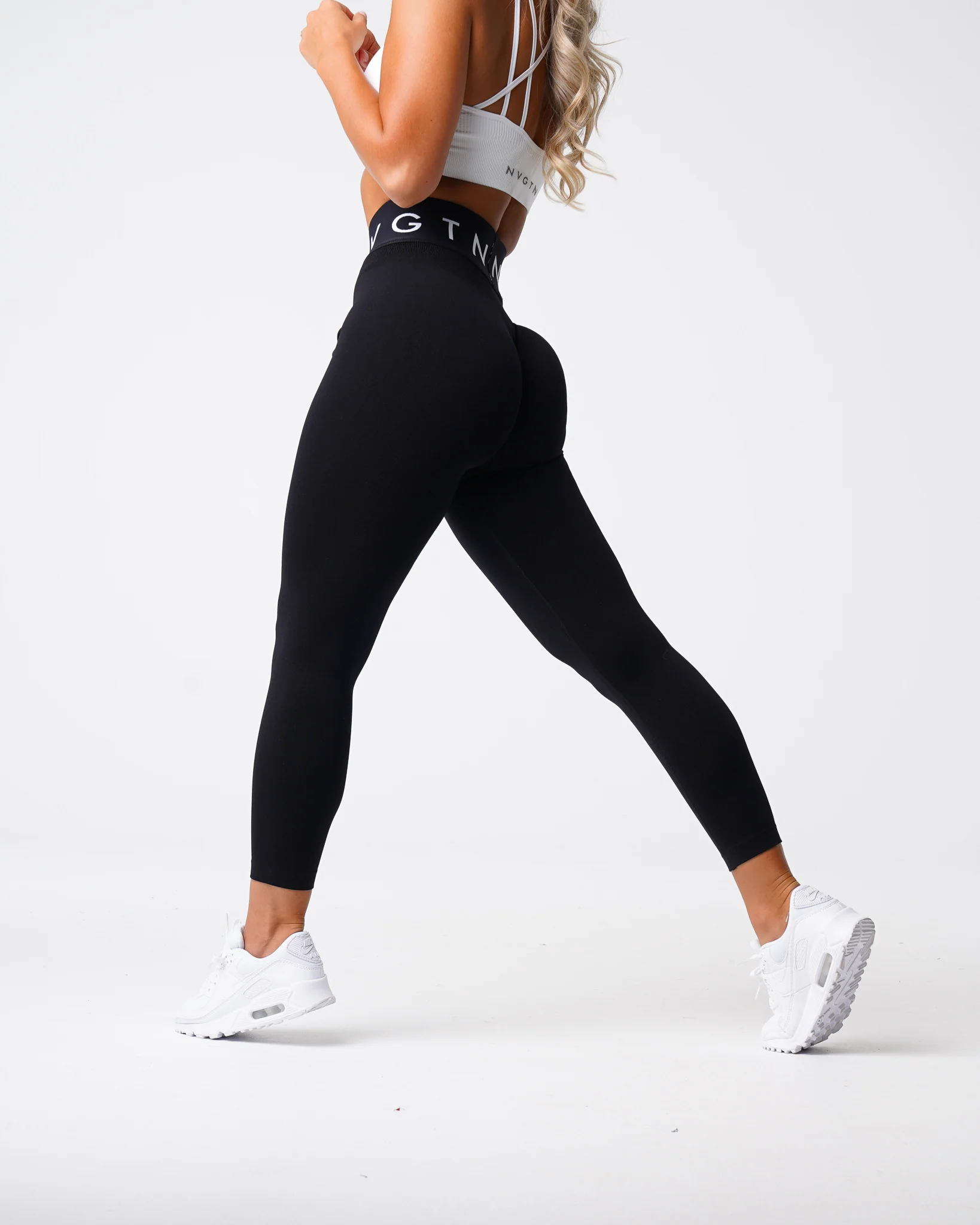 Black Sport Seamless Leggings - Image 4