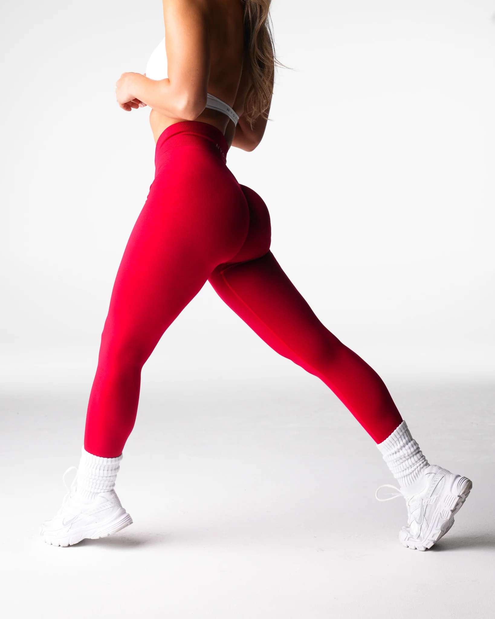 Cherry Red Discover Seamless Leggings - Image 4