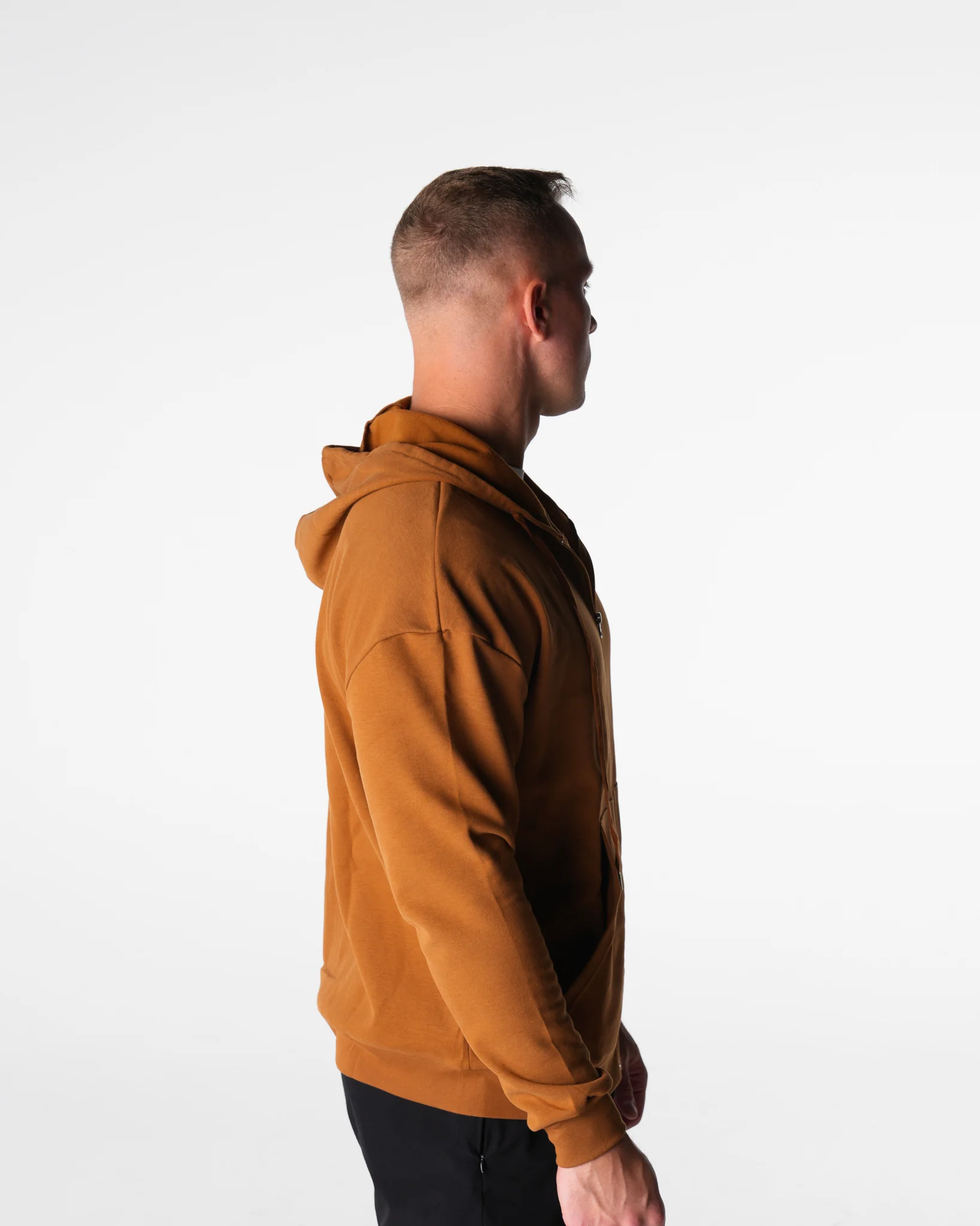 Copper Brown Elite Full Zip Hoodie - Image 3
