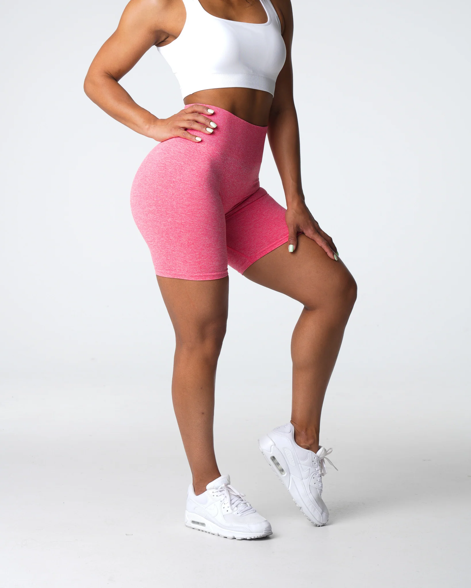 Coral Scrunch Seamless Shorts - Image 4