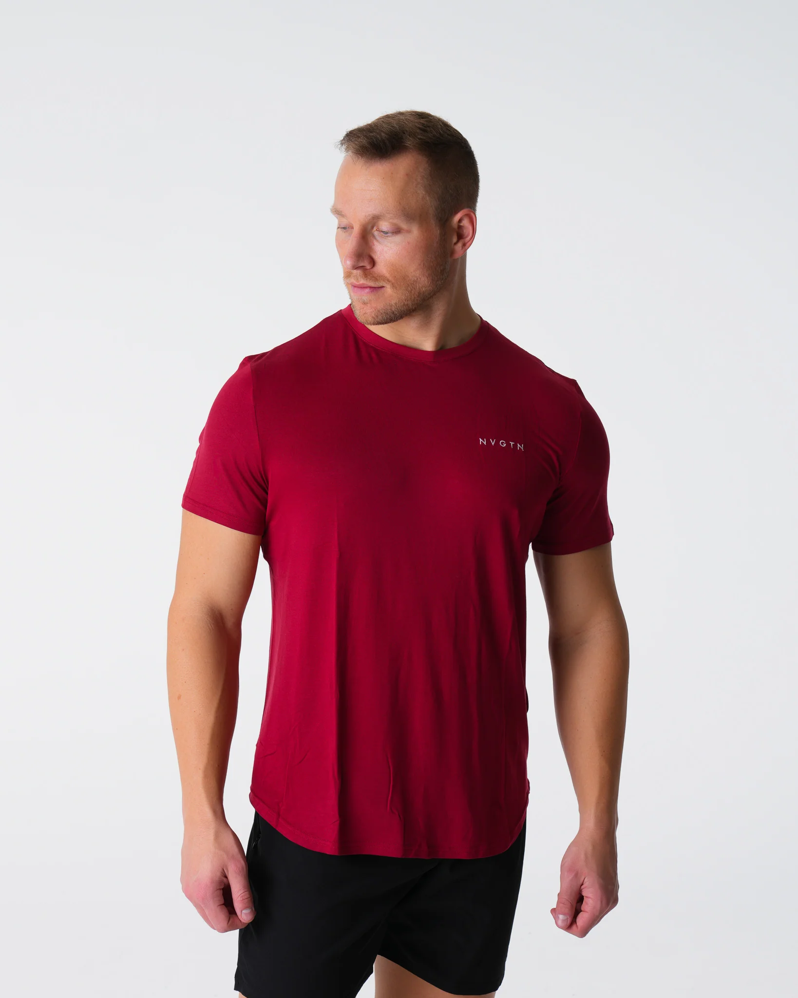 Crimson Tech Fitted Tee - Image 3