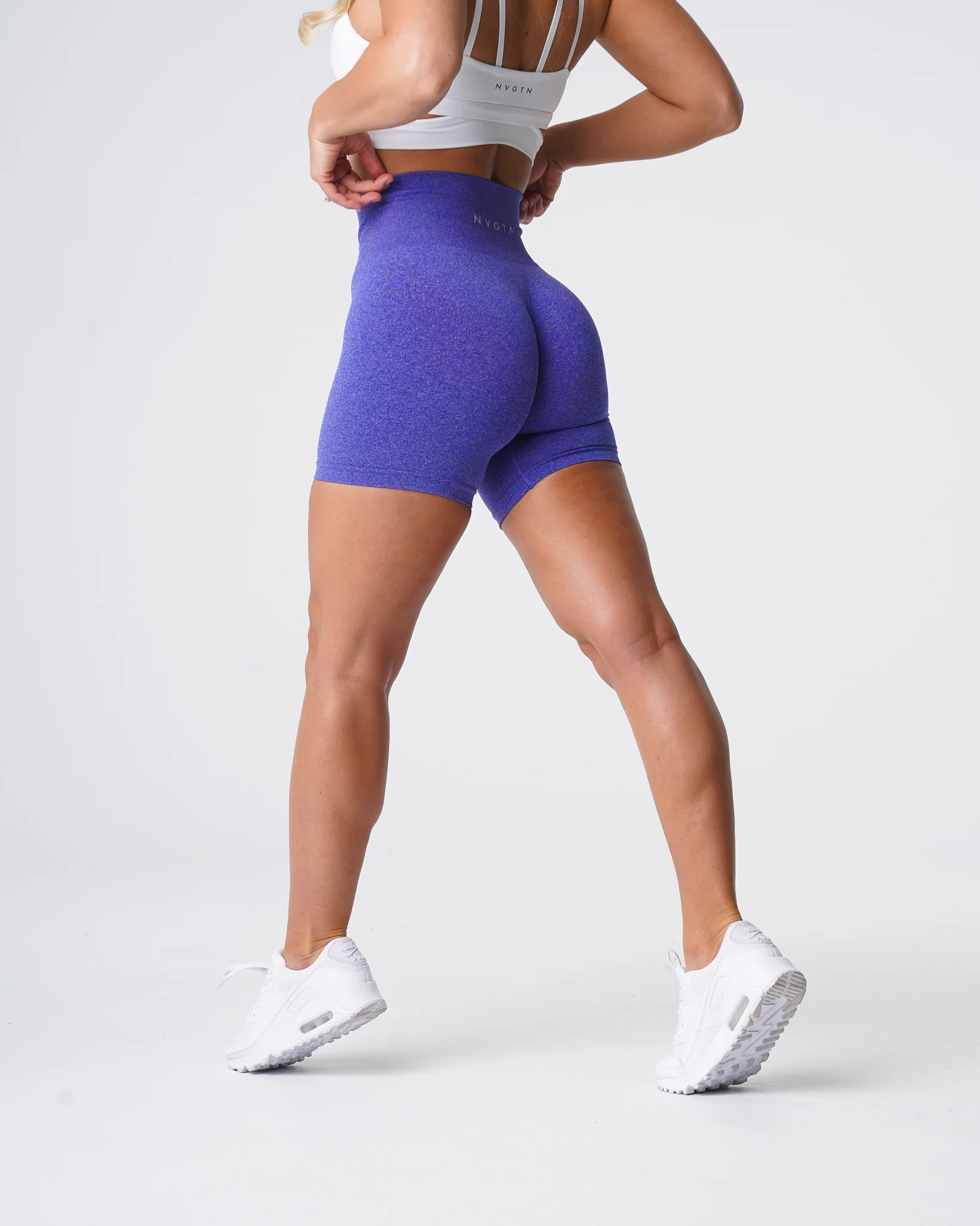 Electric Blue Pro Seamless Shorts - Image 4