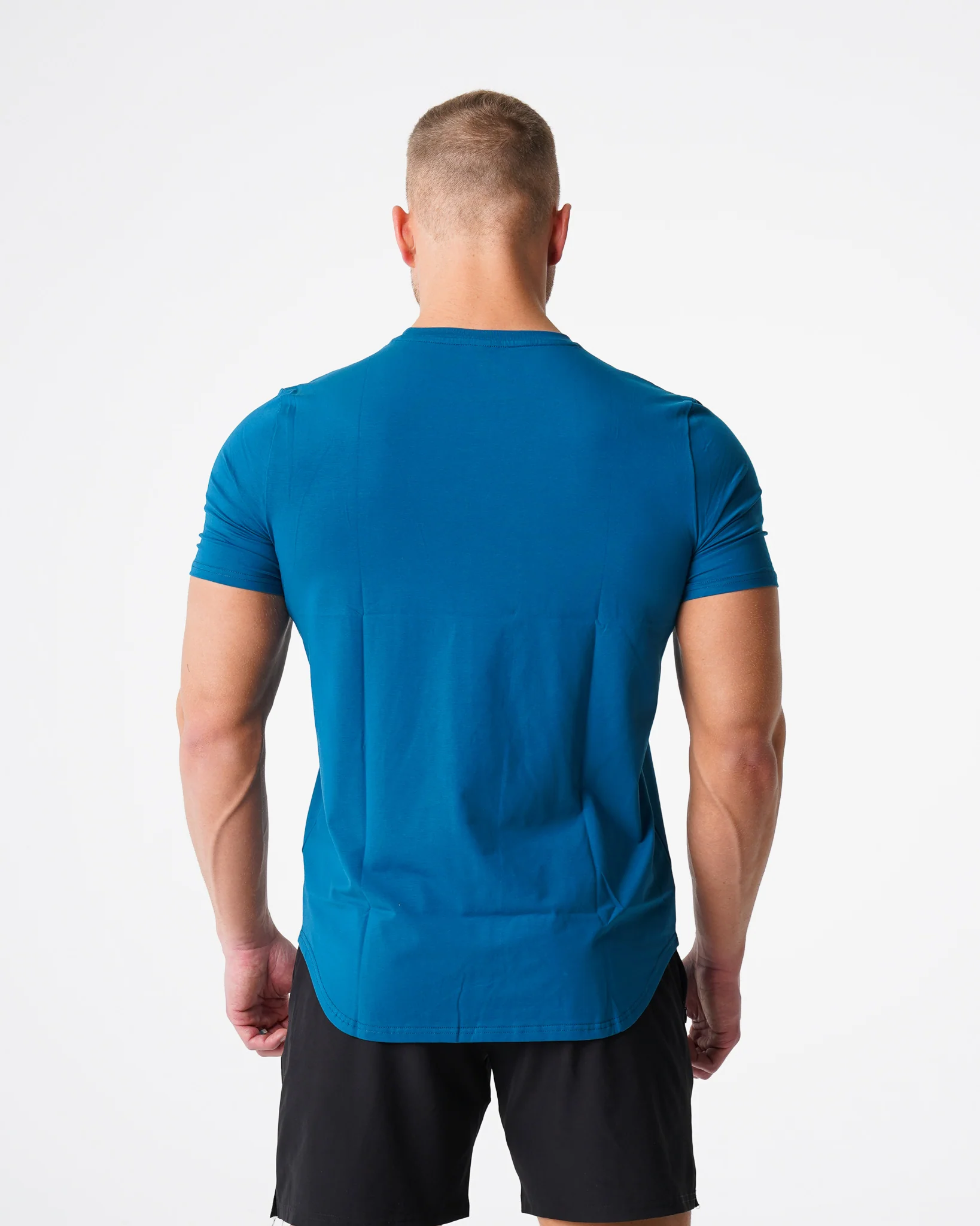 French Blue Pulse Fitted Tee - Image 4