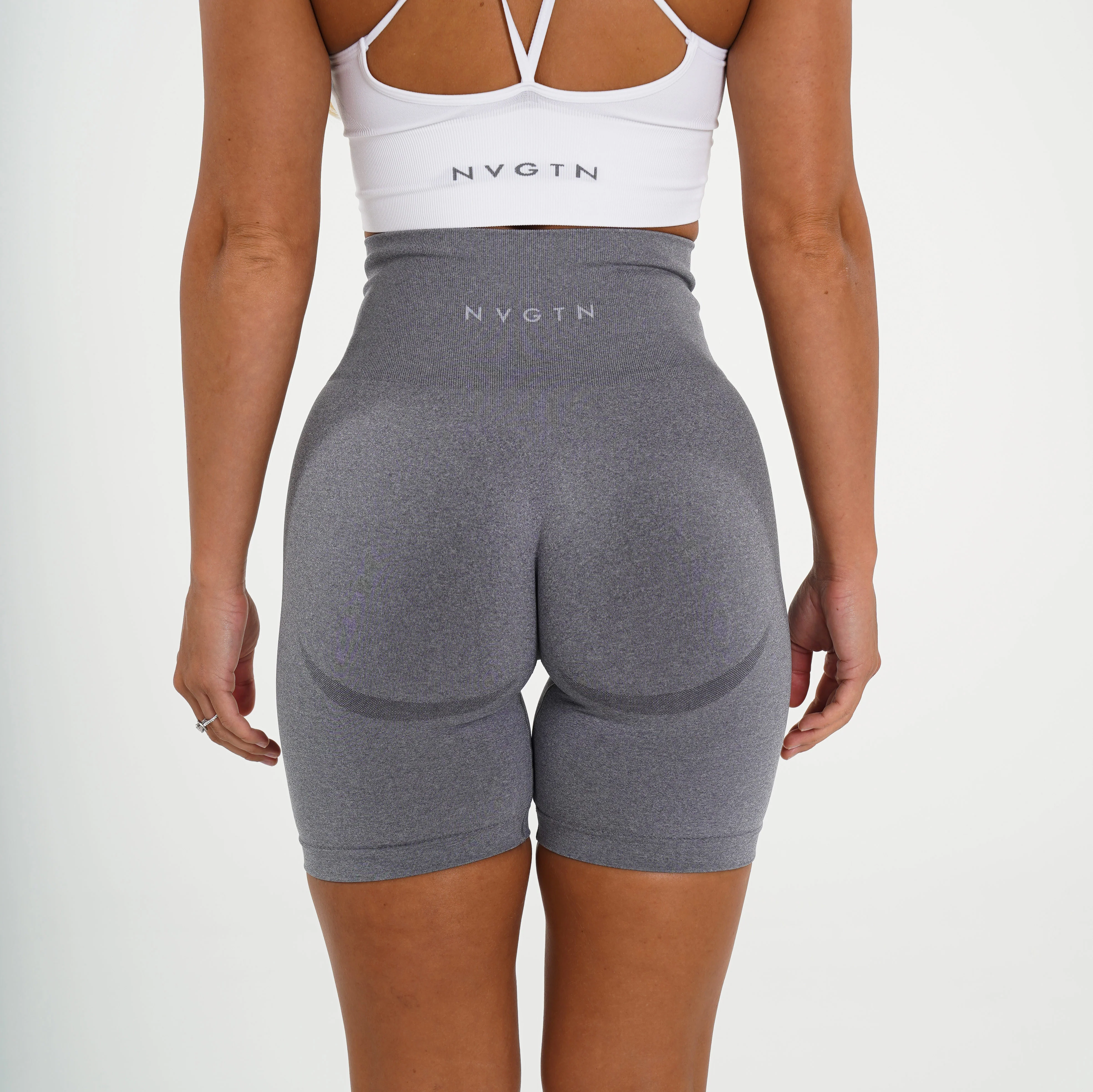 Grey Biker Shorts - Image 3