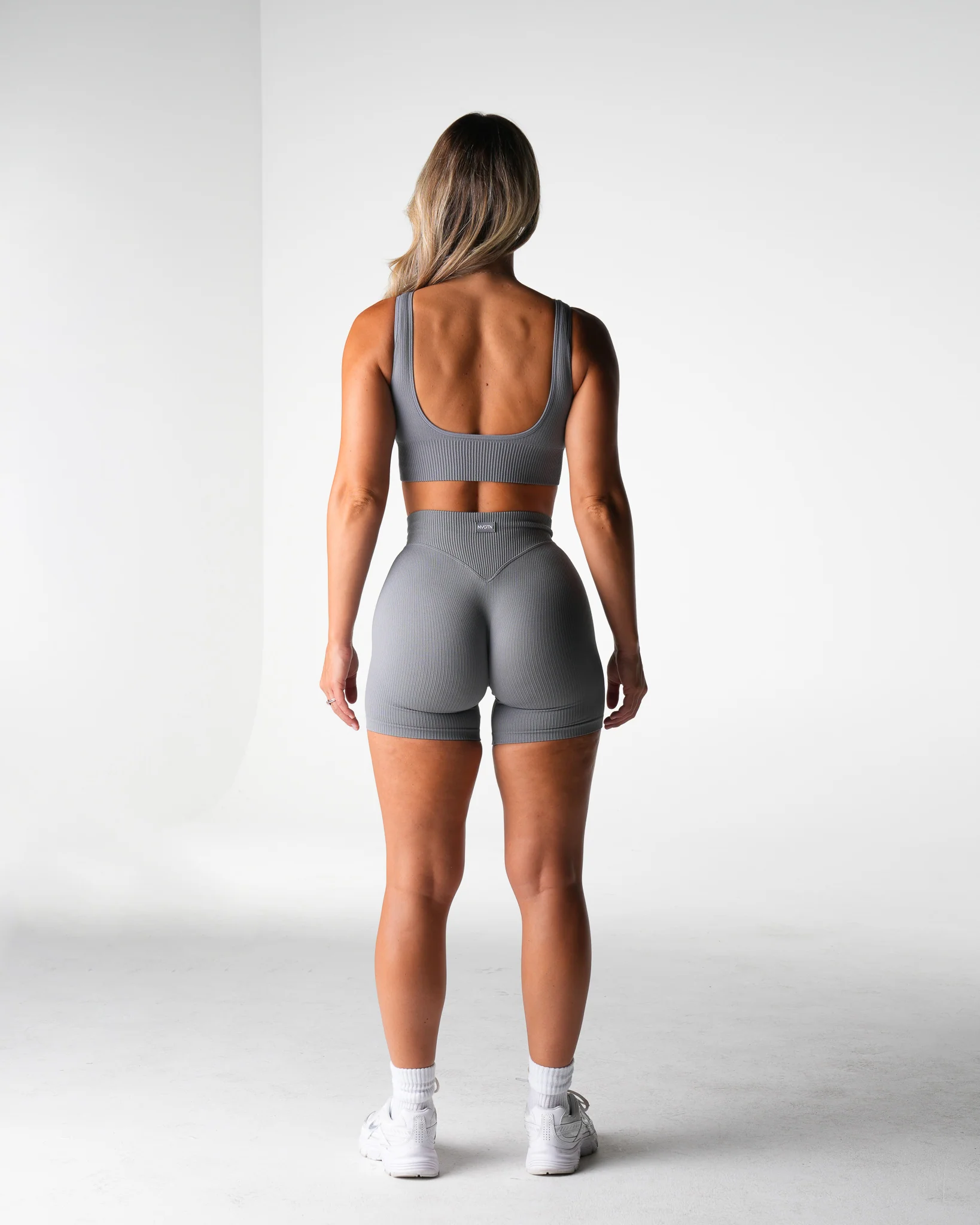 Grey Harmony Ribbed Seamless Bra - Image 3