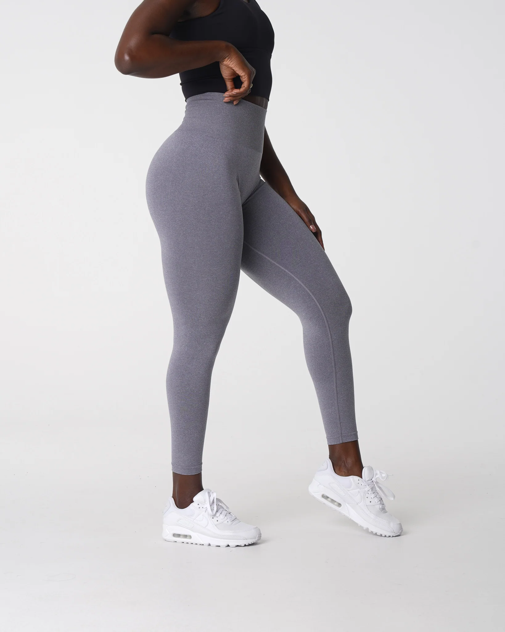 Grey NV Seamless Leggings - Image 4