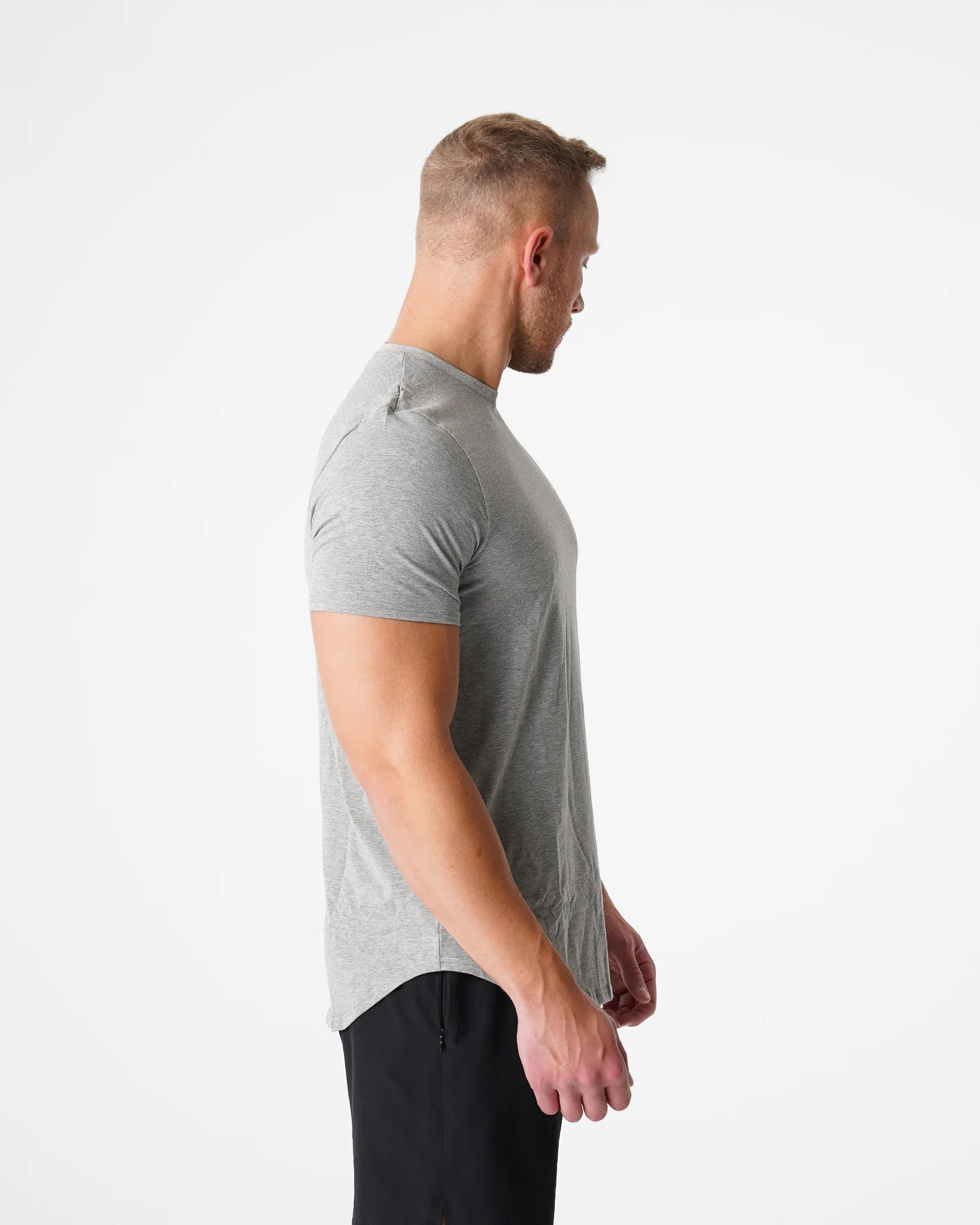 Grey Pulse Fitted Tee - Image 3