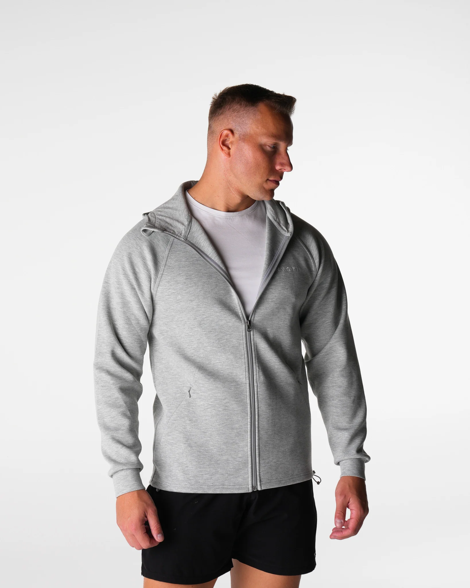 Grey Swift Hooded Jacket - Image 3
