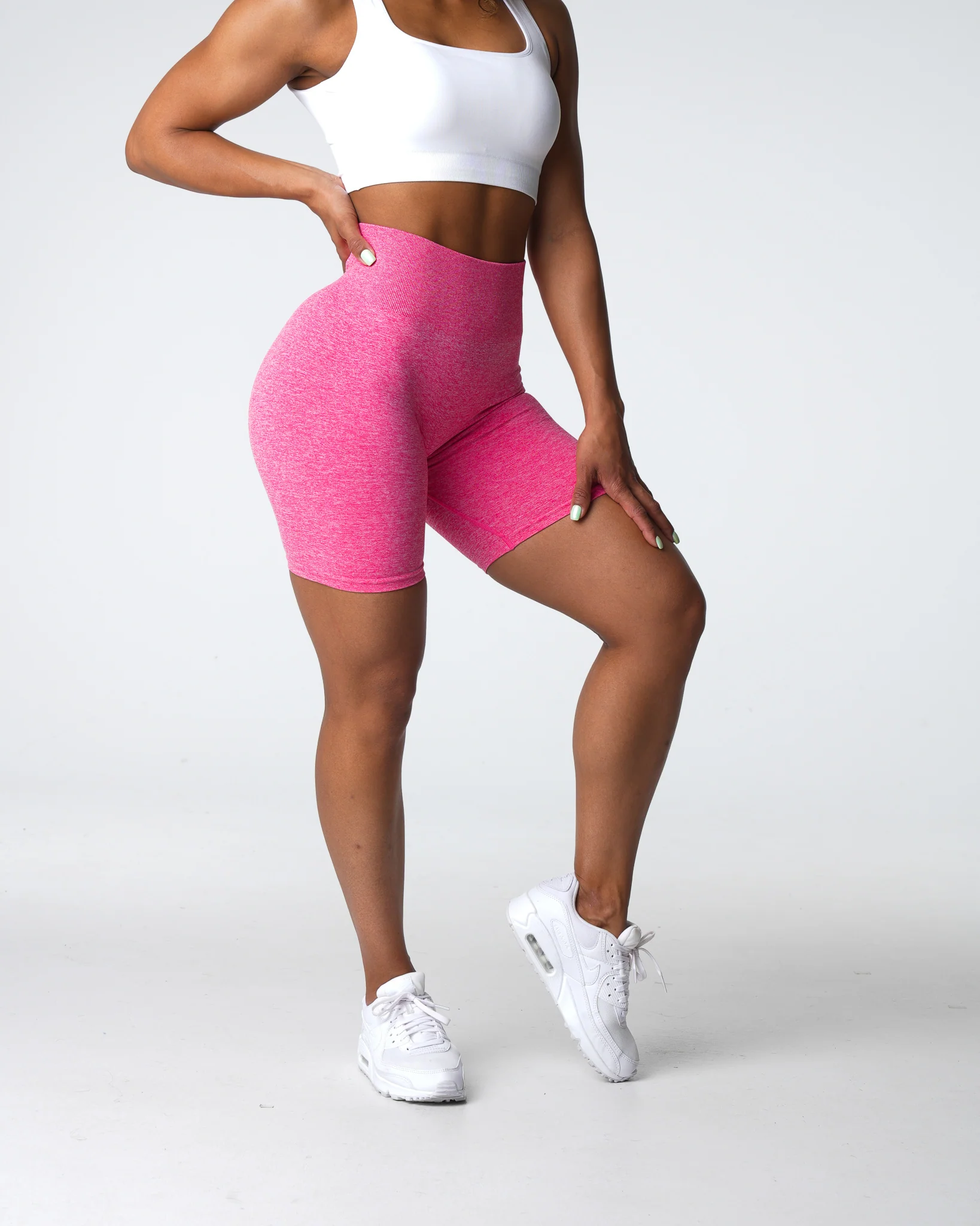 Hot Pink Scrunch Seamless Shorts - Image 4