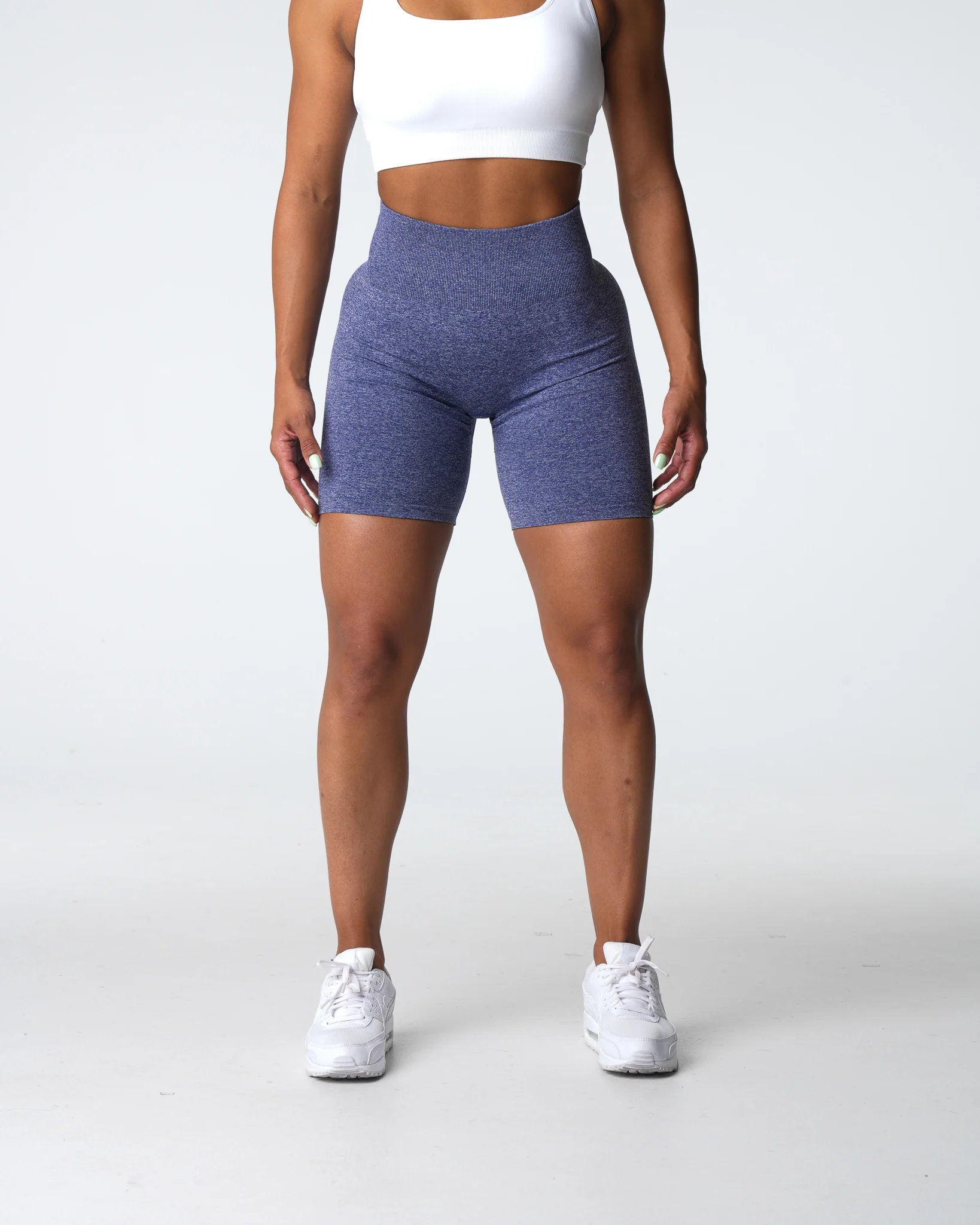 Indigo Scrunch Seamless Shorts - Image 3