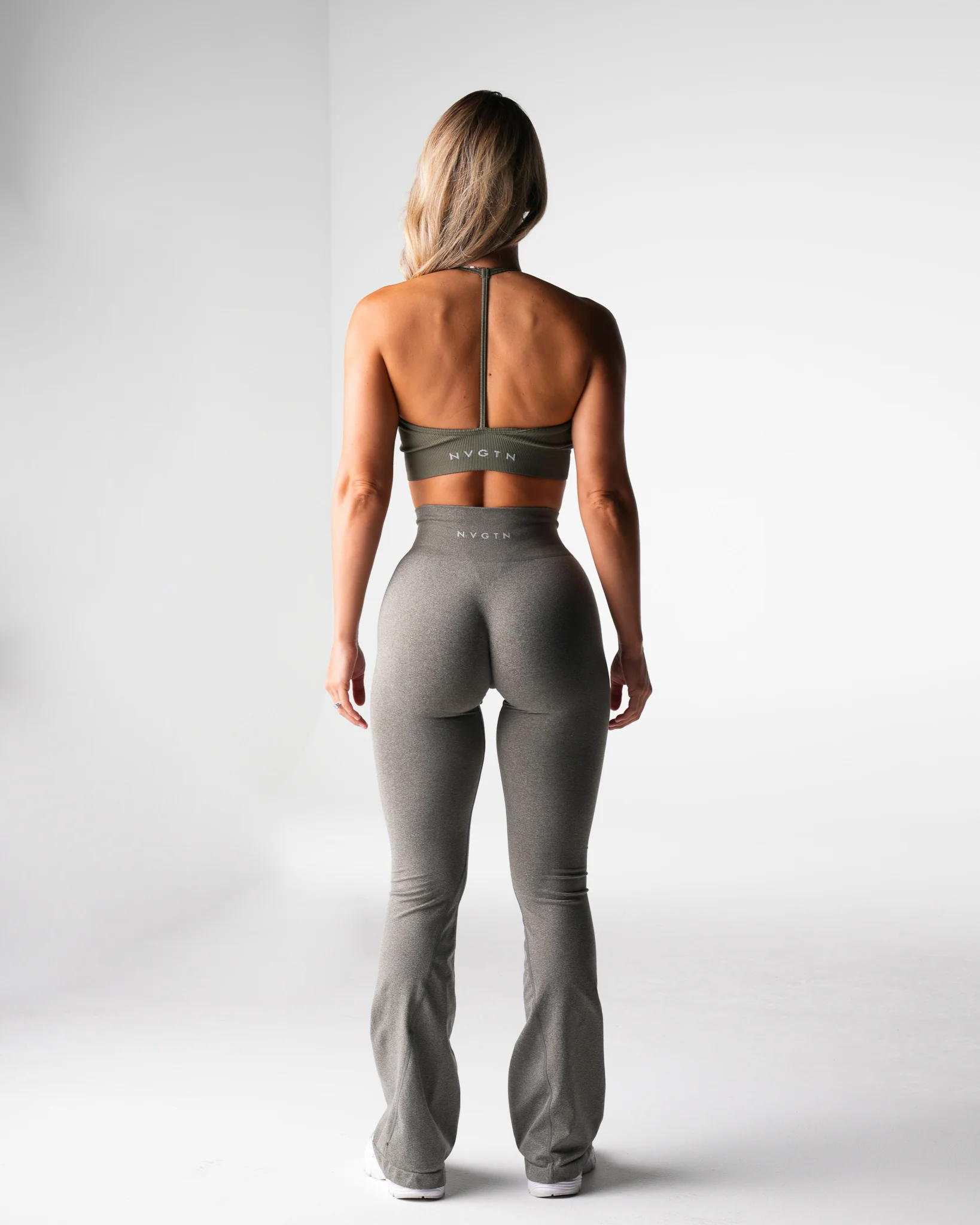 Khaki Green Wander Seamless Bra - Image 4