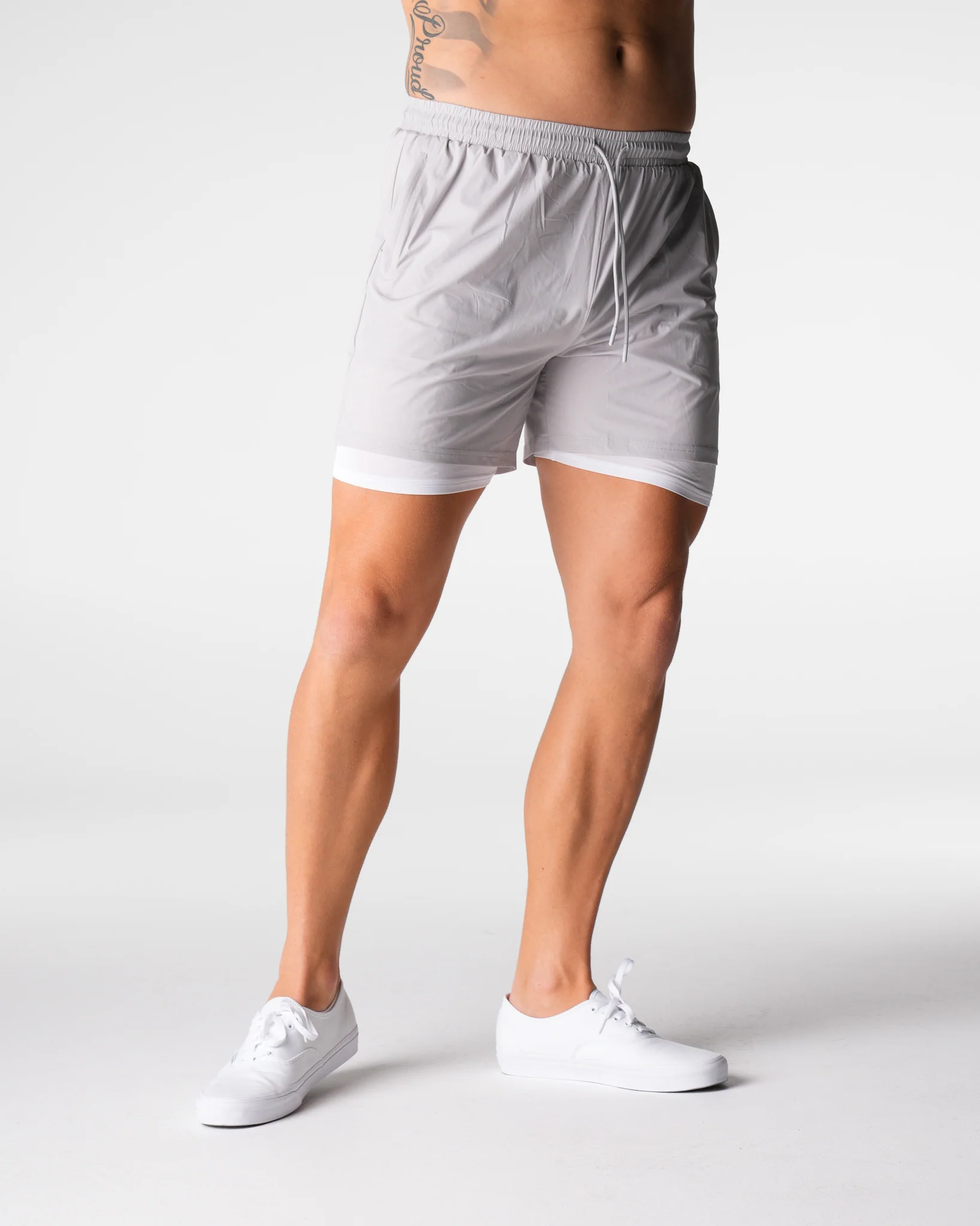 Light Grey Voyager Shorts - Image 3