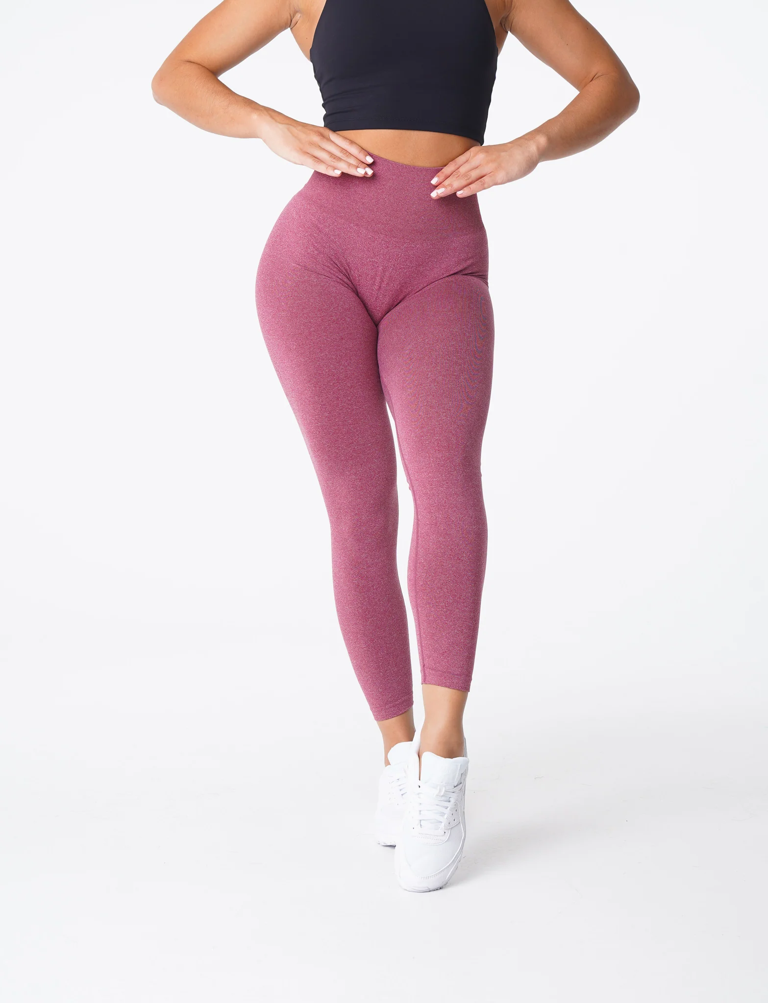 Maroon NV Seamless Leggings - Image 3