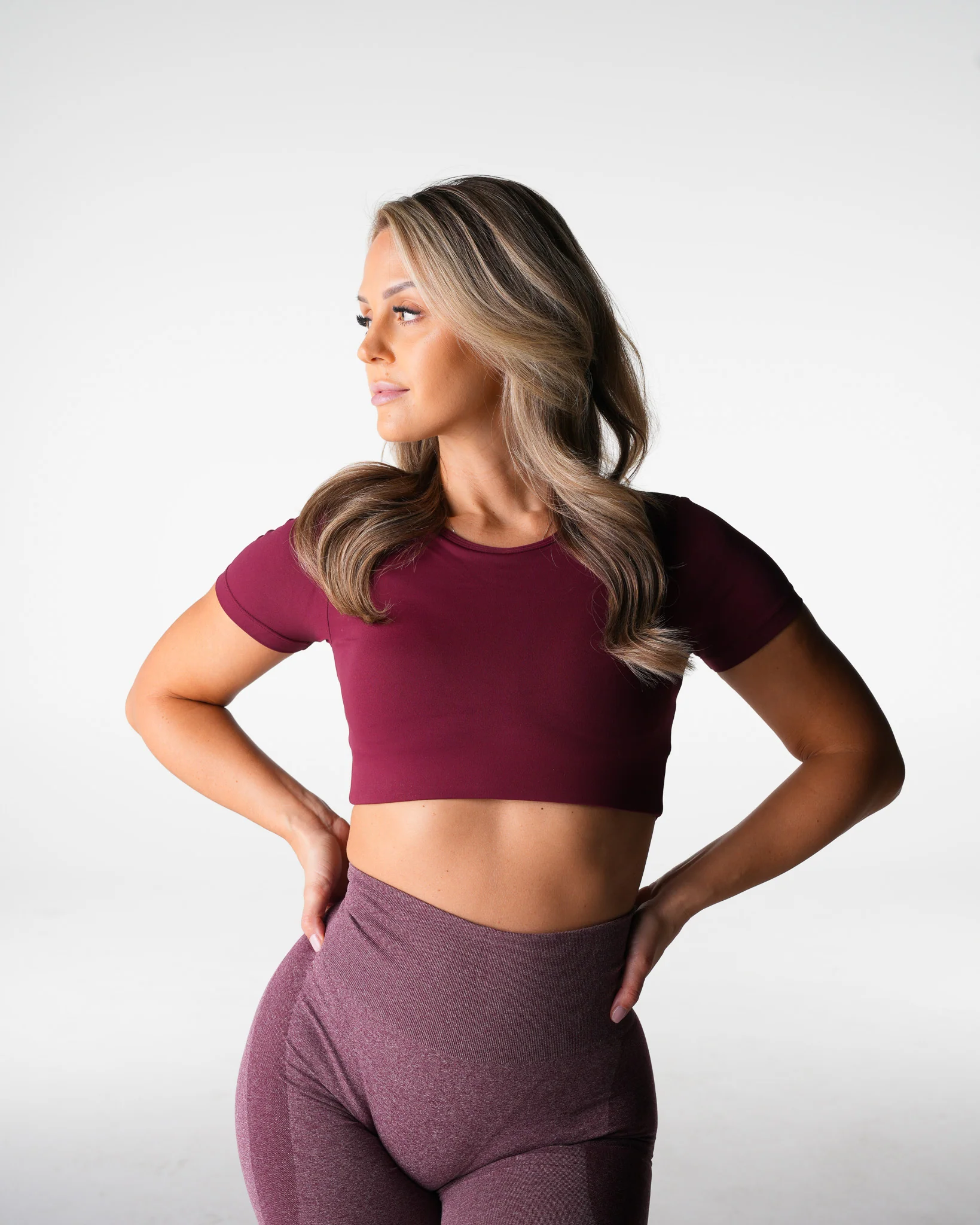 Merlot Solace Open Back Tee - Image 3