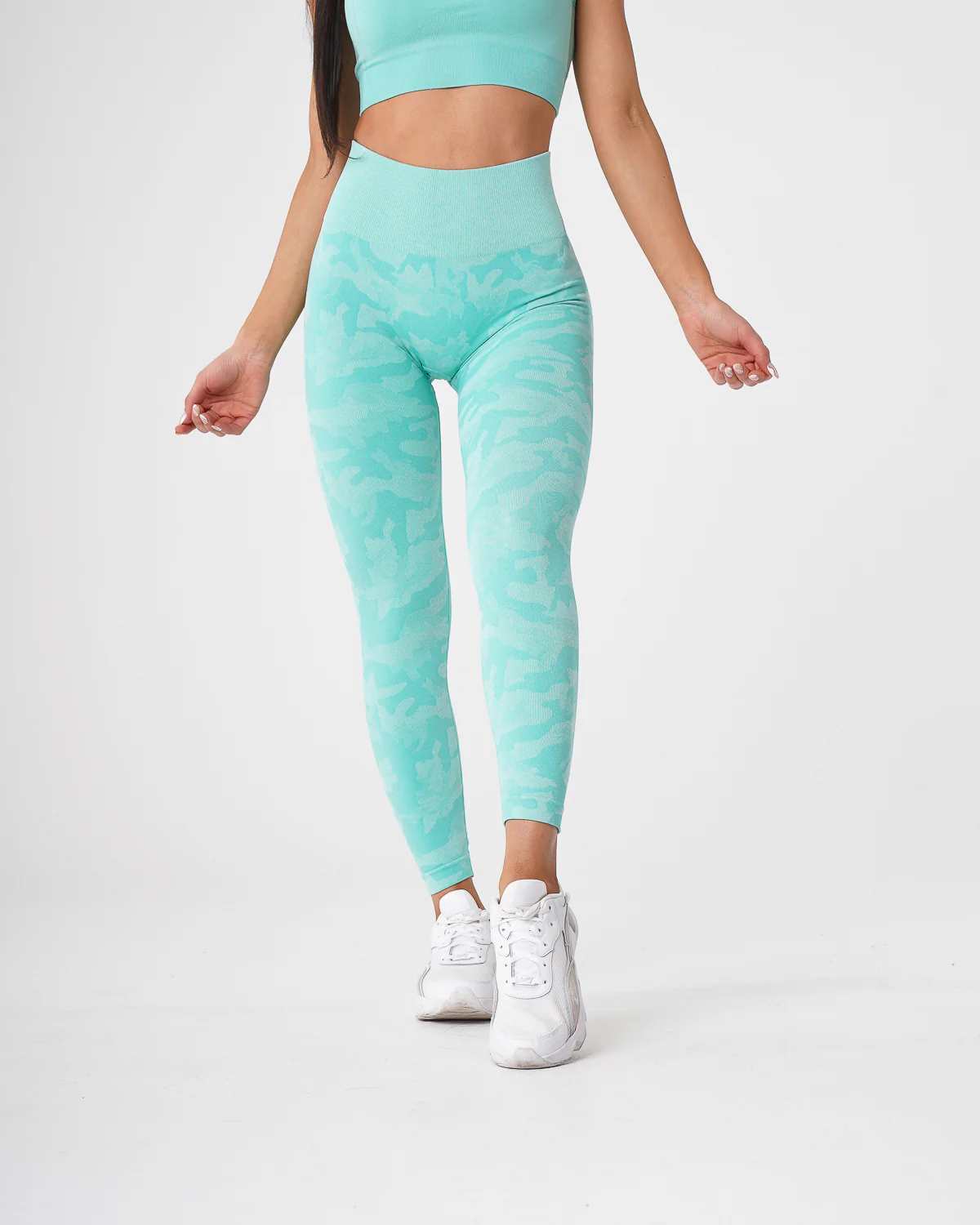 Mint Camo Seamless Leggings - Image 4