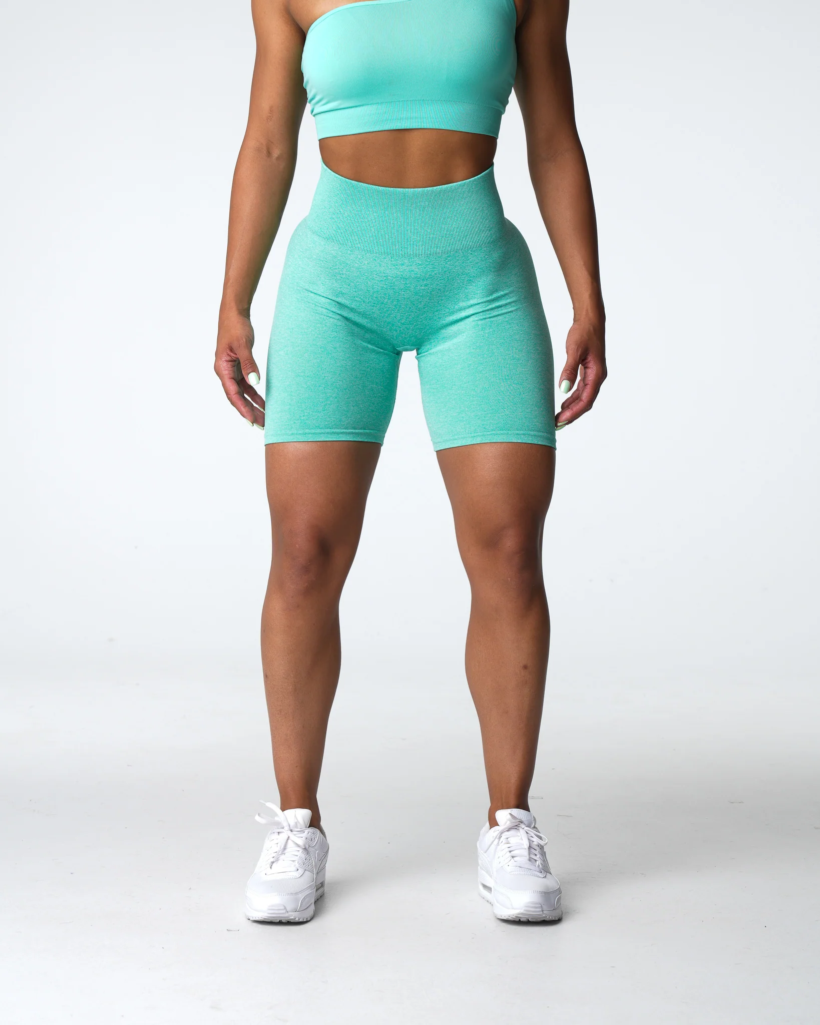 Mint Scrunch Seamless Shorts - Image 3