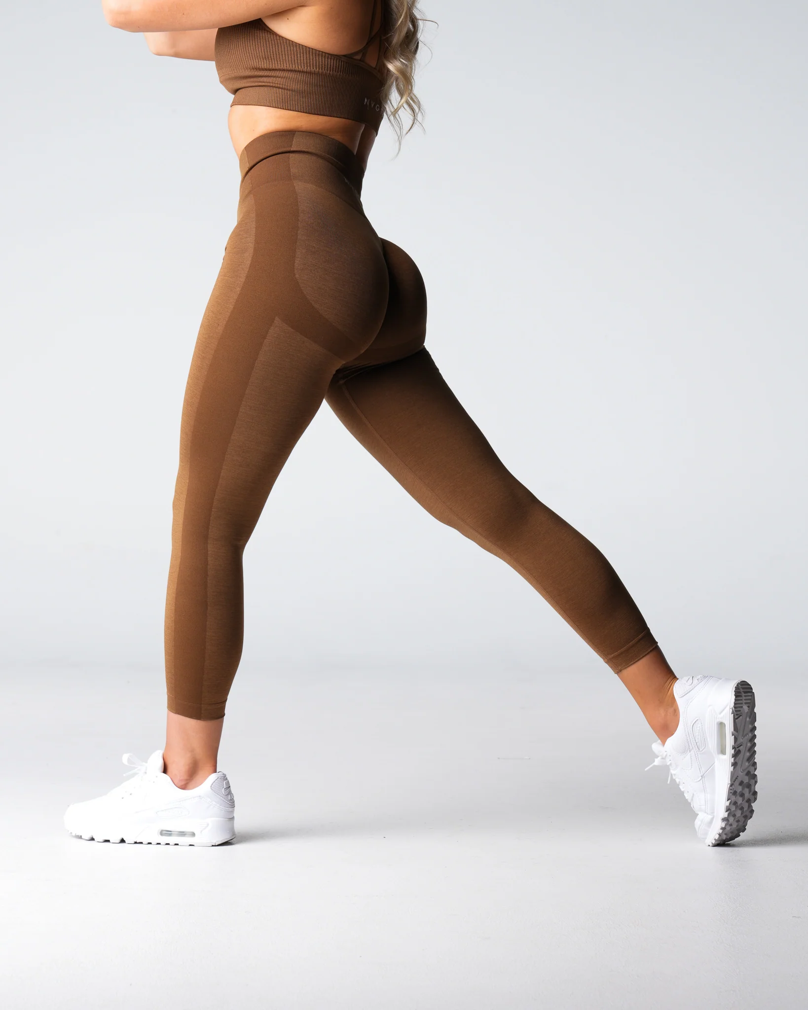 Mocha Performance Seamless Leggings - Image 3