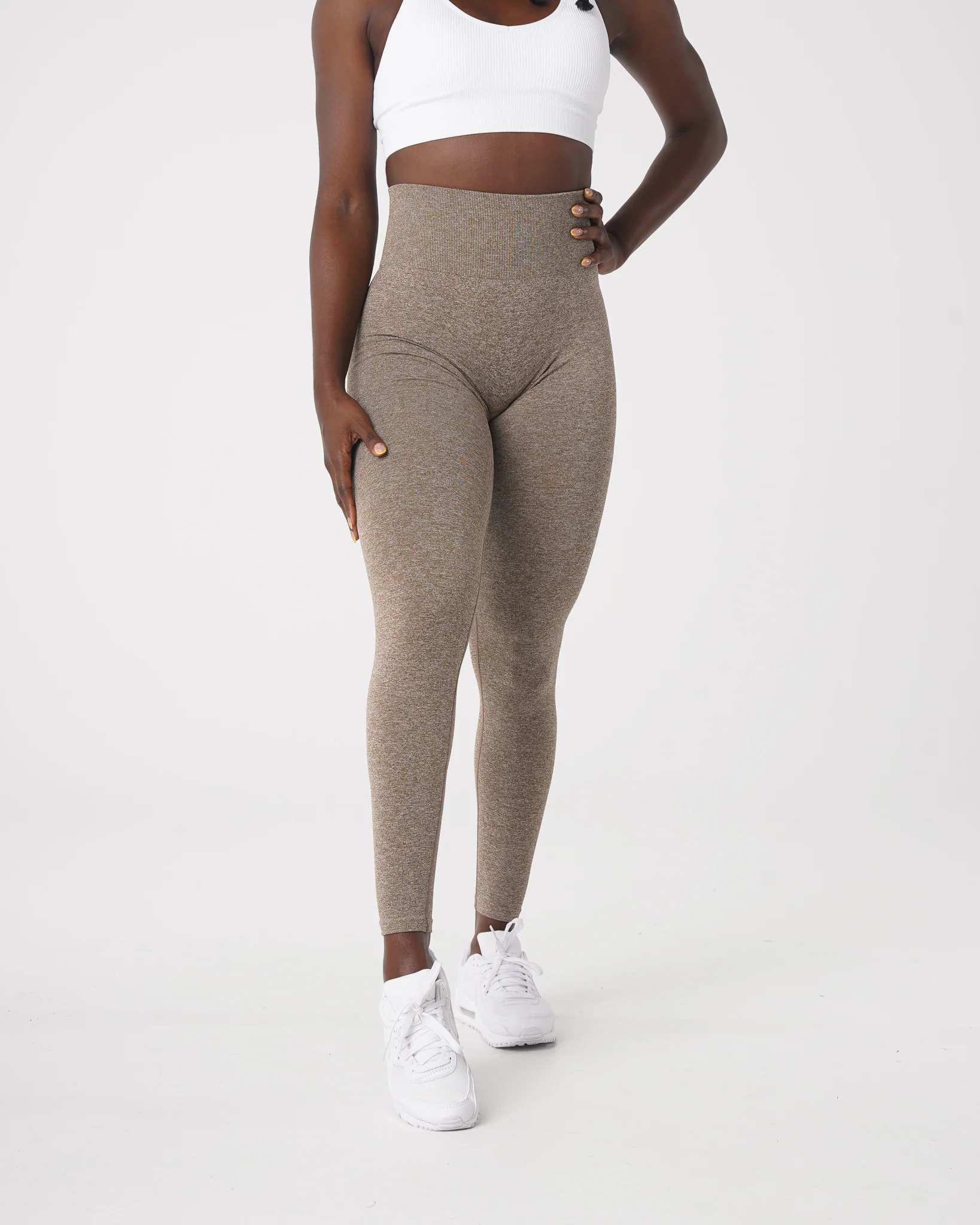 Mocha Scrunch Seamless Leggings - Image 3