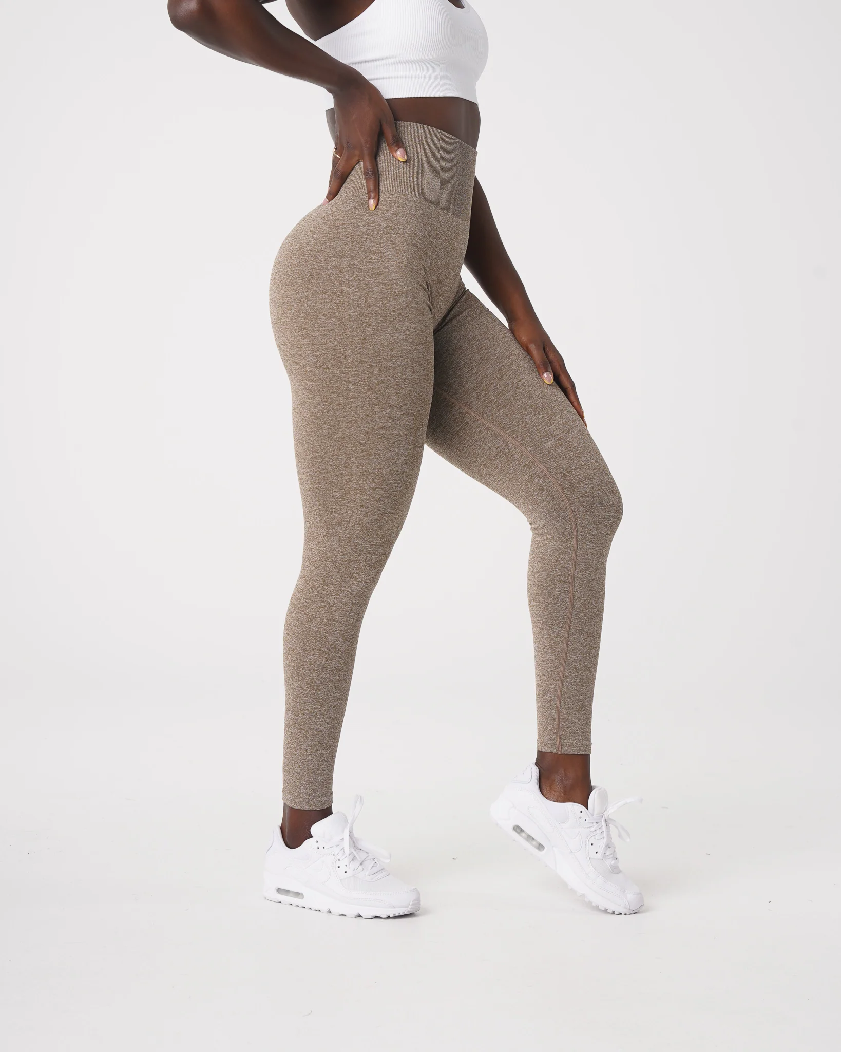 Mocha Scrunch Seamless Leggings - Image 4