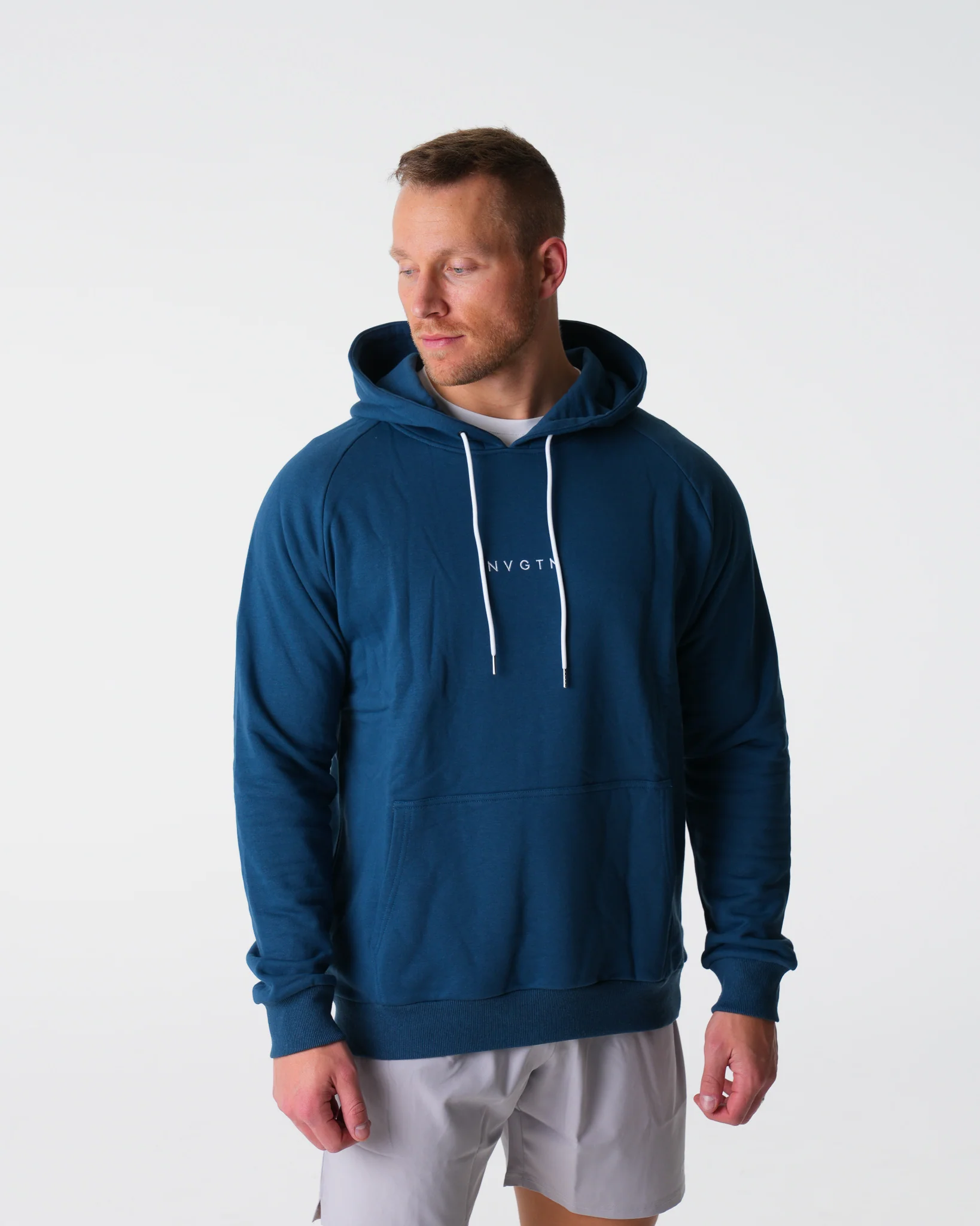 Navy Lounge Hoodie - Image 4