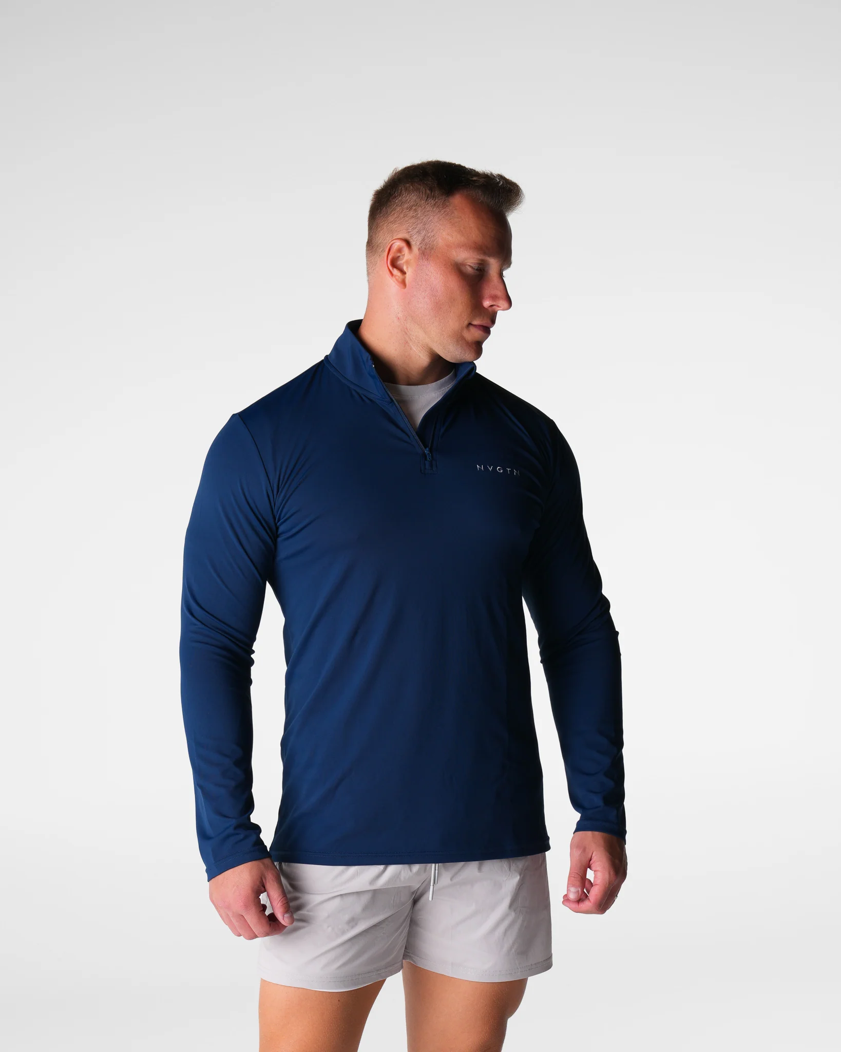 Navy Skyline Quarter Zip - Image 3