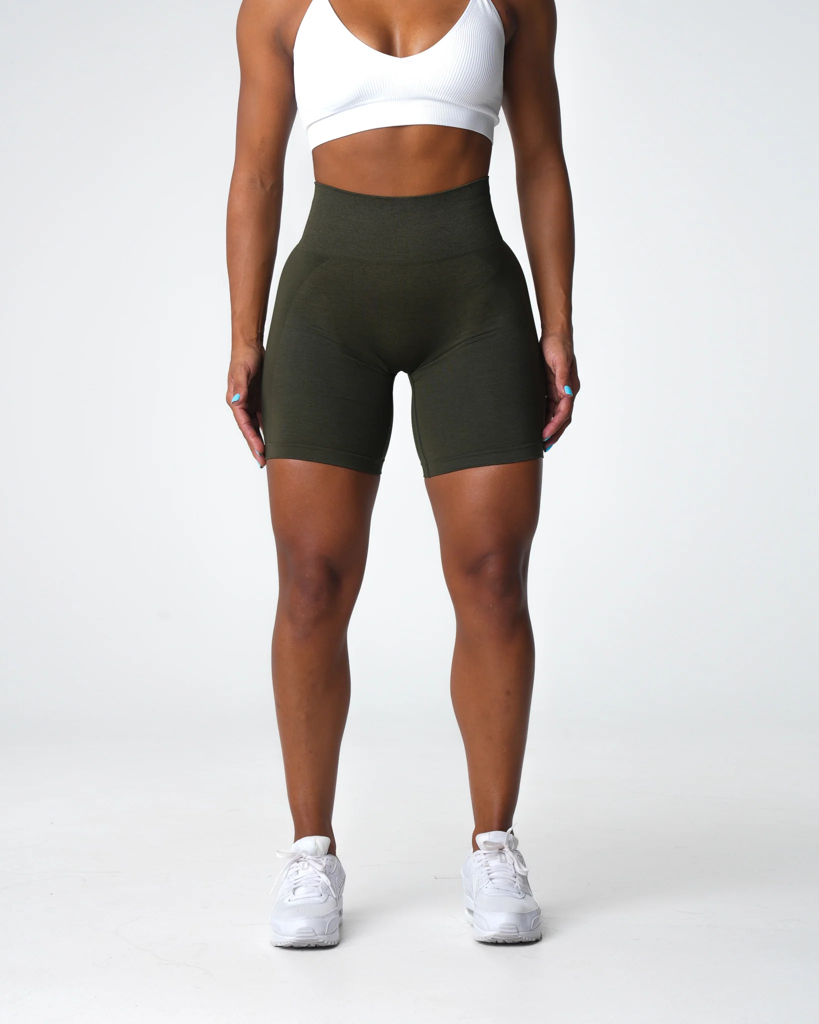 Olive Contour 2.0 Seamless Shorts - Image 3
