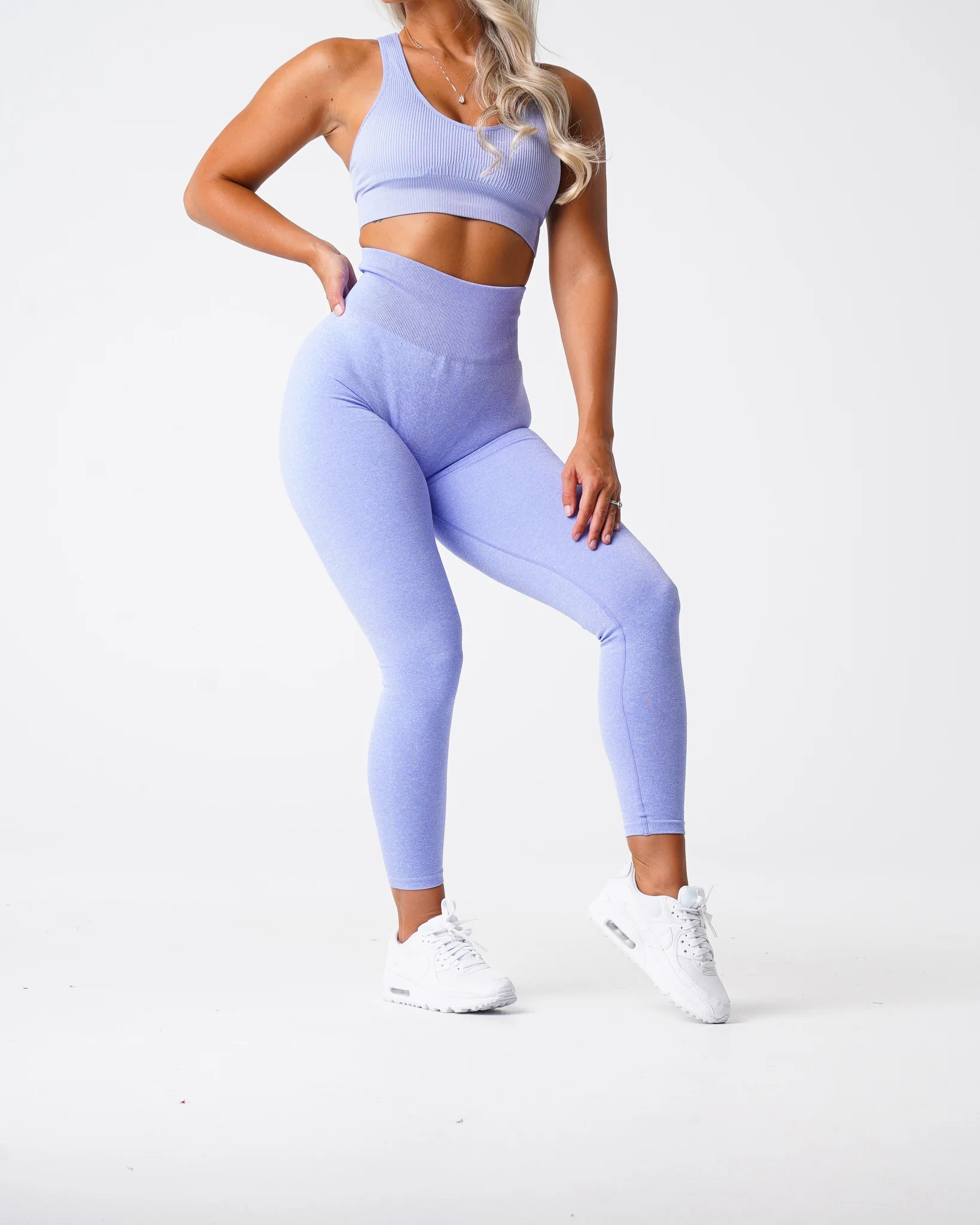 Periwinkle Scrunch Seamless Leggings - Image 4