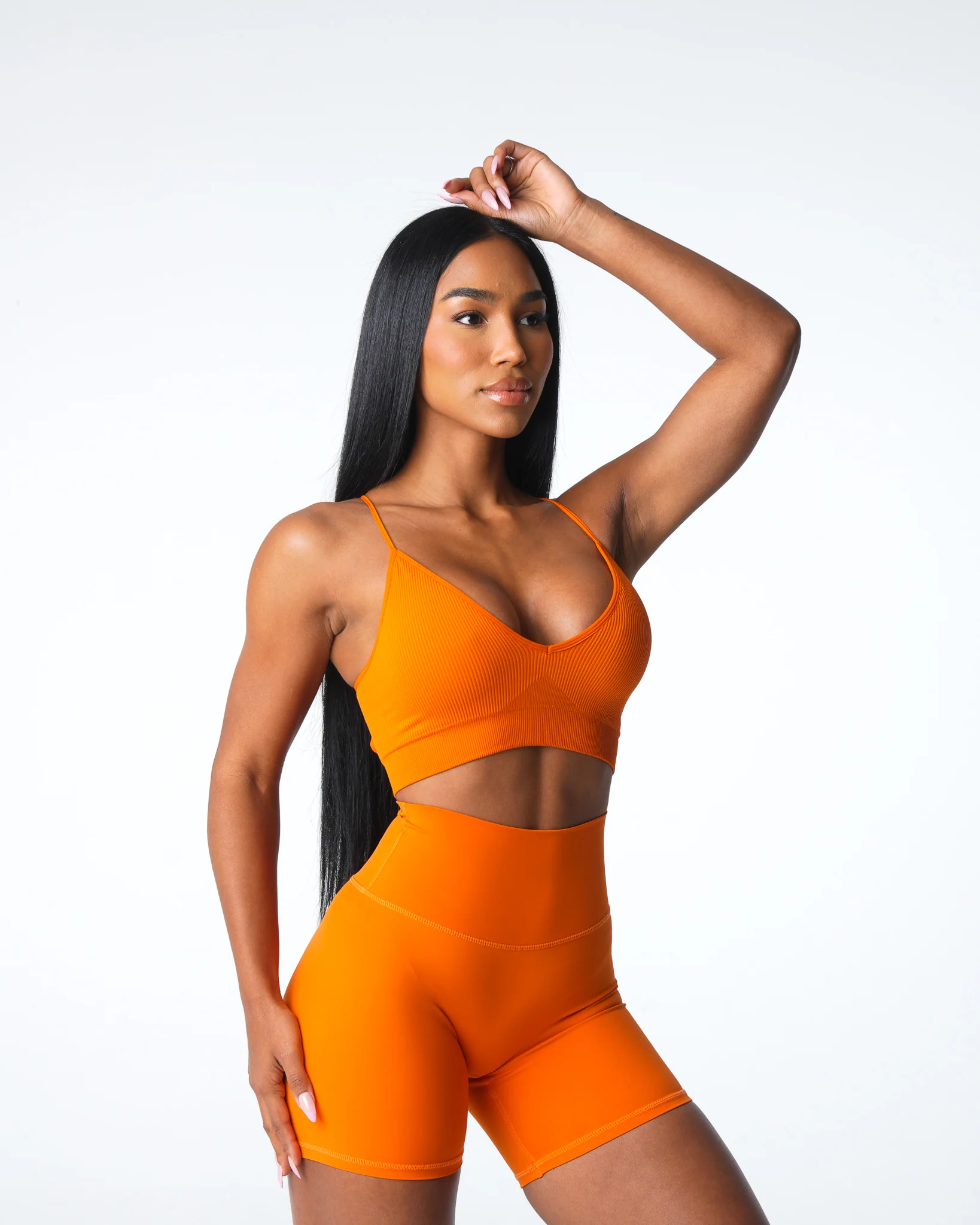 Pumpkin Spice Glimpse Ribbed Seamless Bra - Image 3
