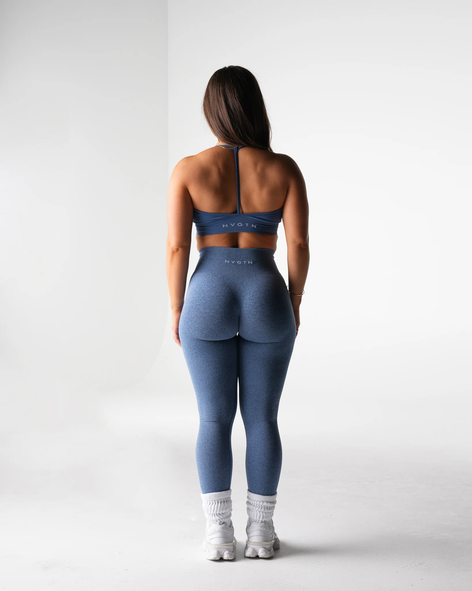 Slate Blue Wander Seamless Bra - Image 3