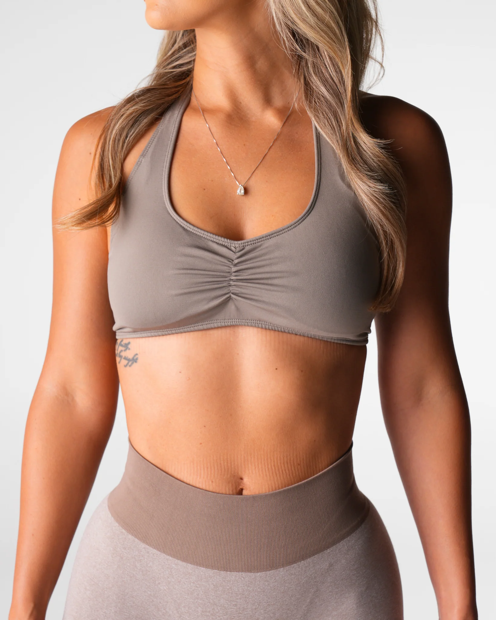 Taupe Comeback Seamless Halter Bra - Image 3