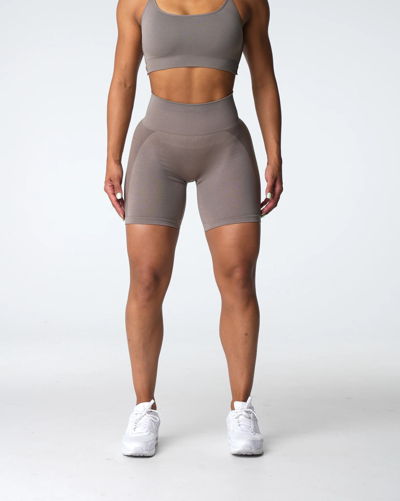 Taupe Contour 2.0 Seamless Shorts - Image 3