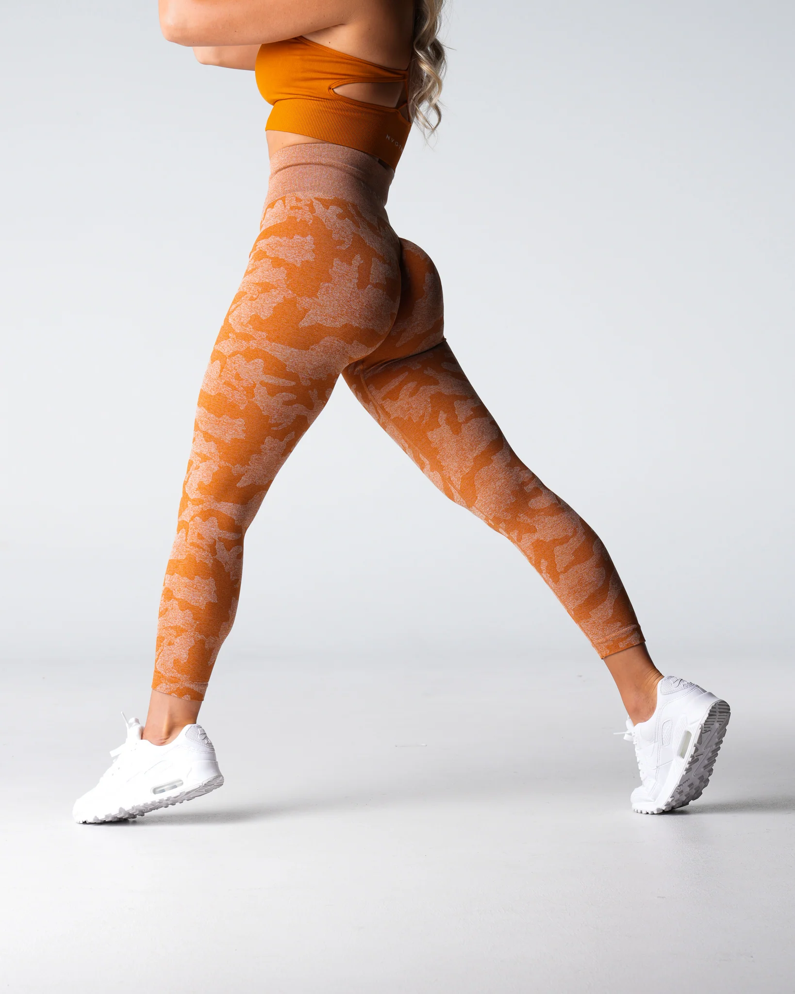 Terracotta Camo Seamless Leggings - Image 3