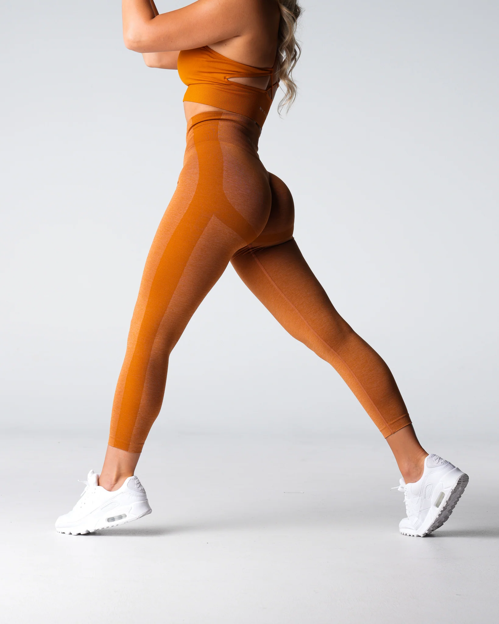 Terracotta Performance Seamless Leggings - Image 3