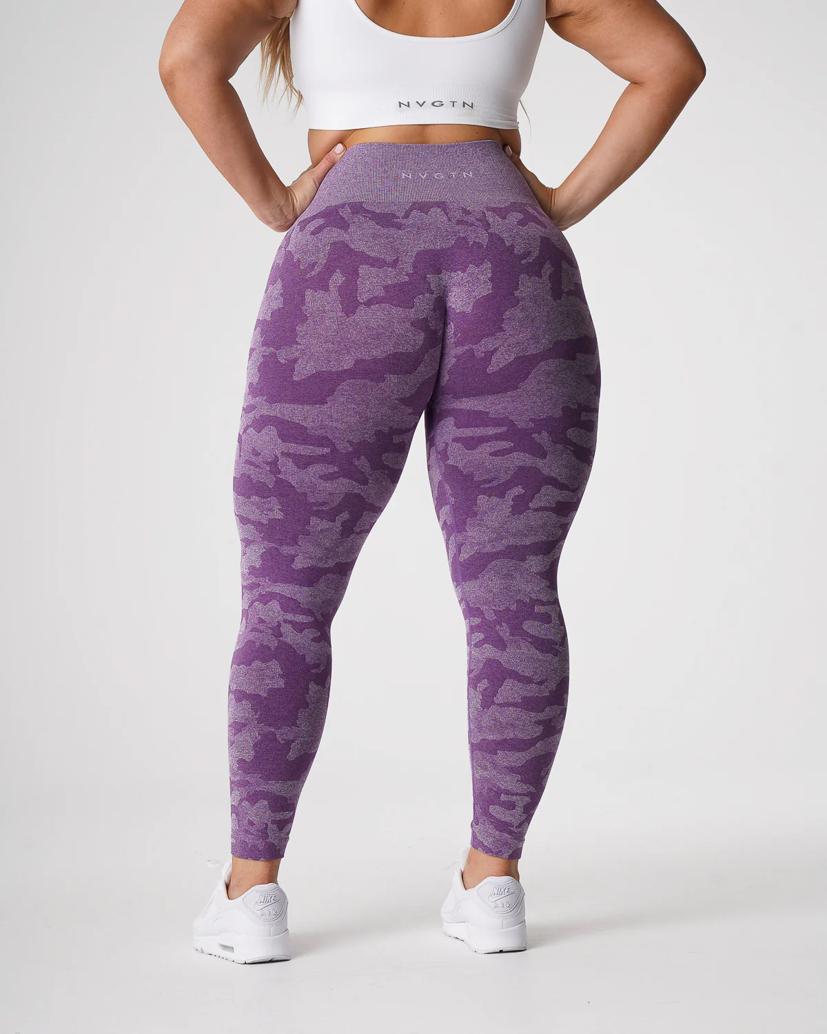 Violet Camo Seamless Leggings - Image 3