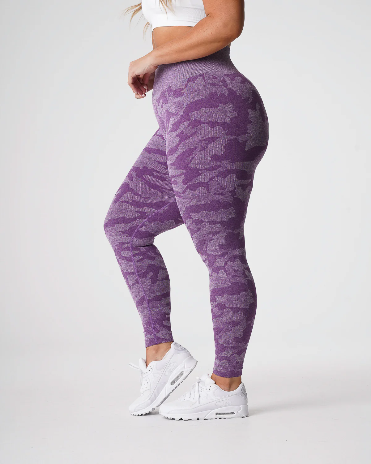 Violet Camo Seamless Leggings - Image 4