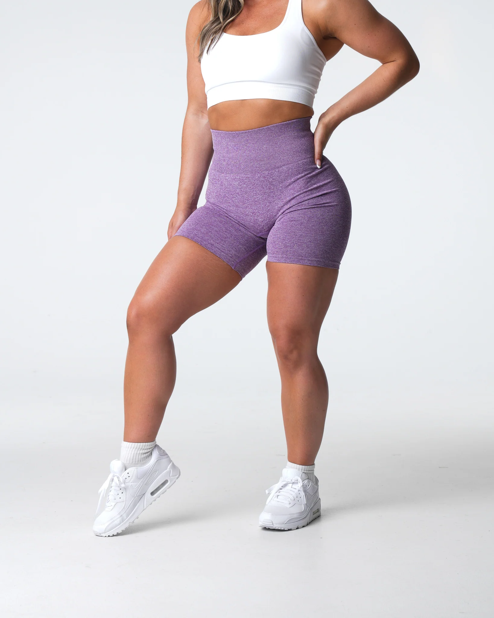 Violet Scrunch Seamless Shorts - Image 4