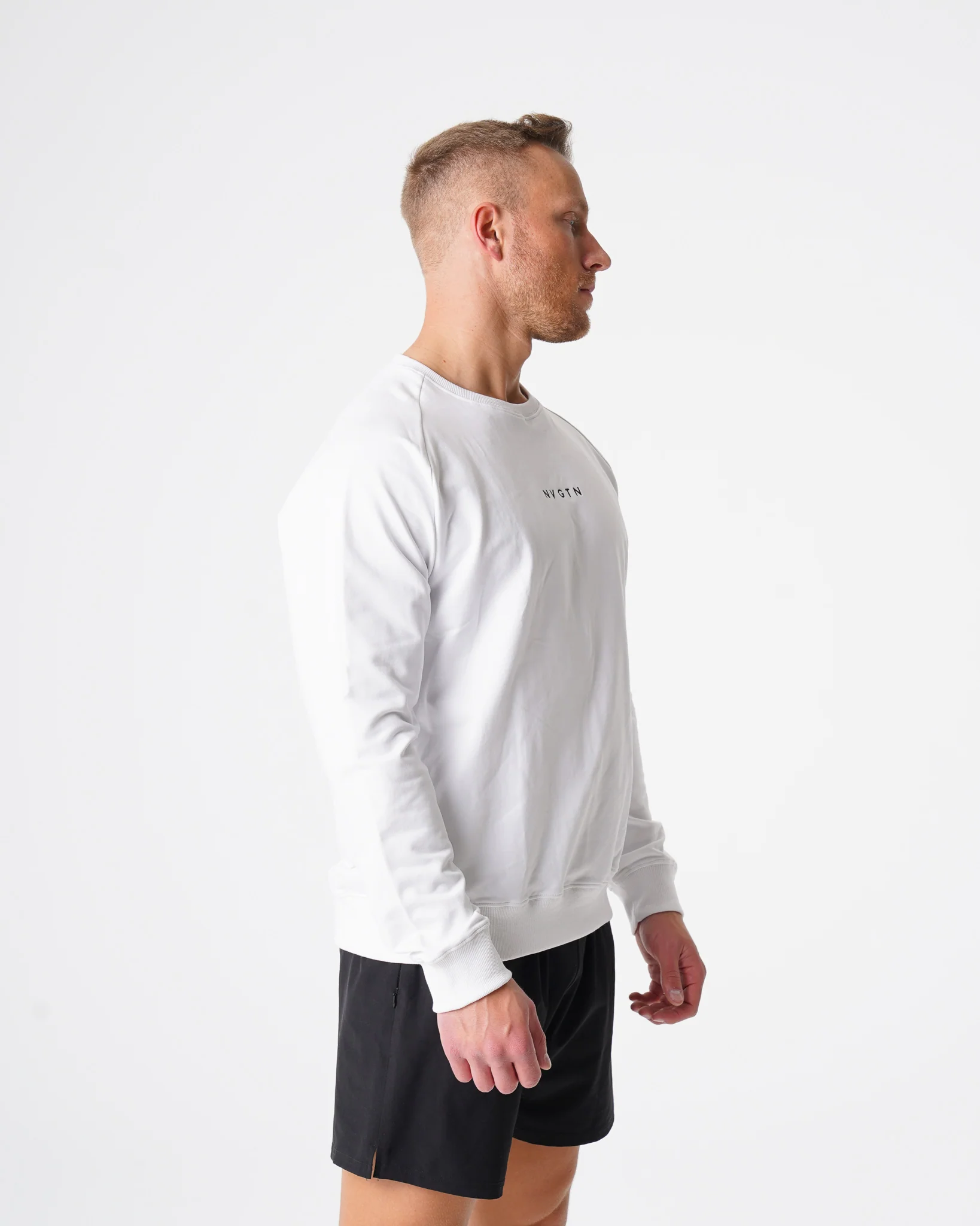 White Crew Neck Sweatshirt - Image 3