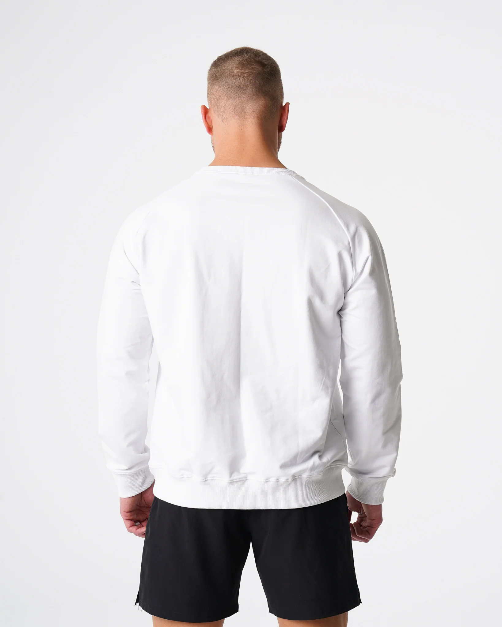 White Crew Neck Sweatshirt - Image 4