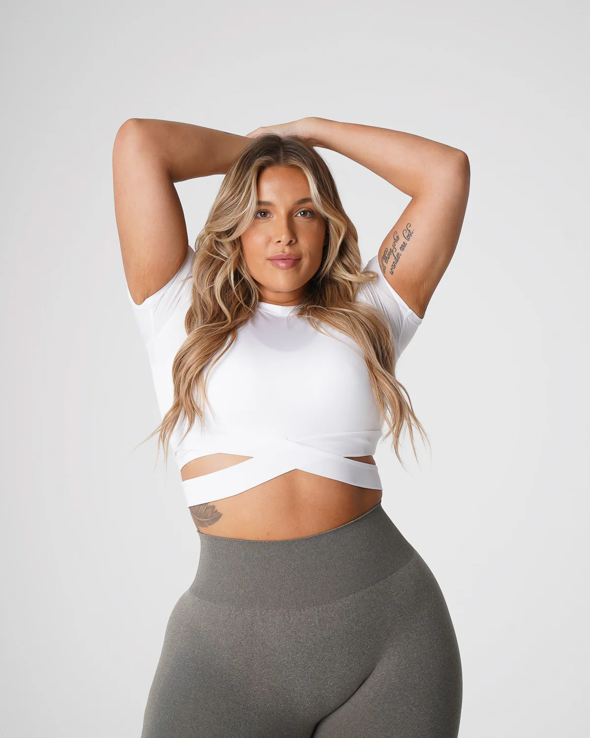 White Crossbody Tee - Image 3