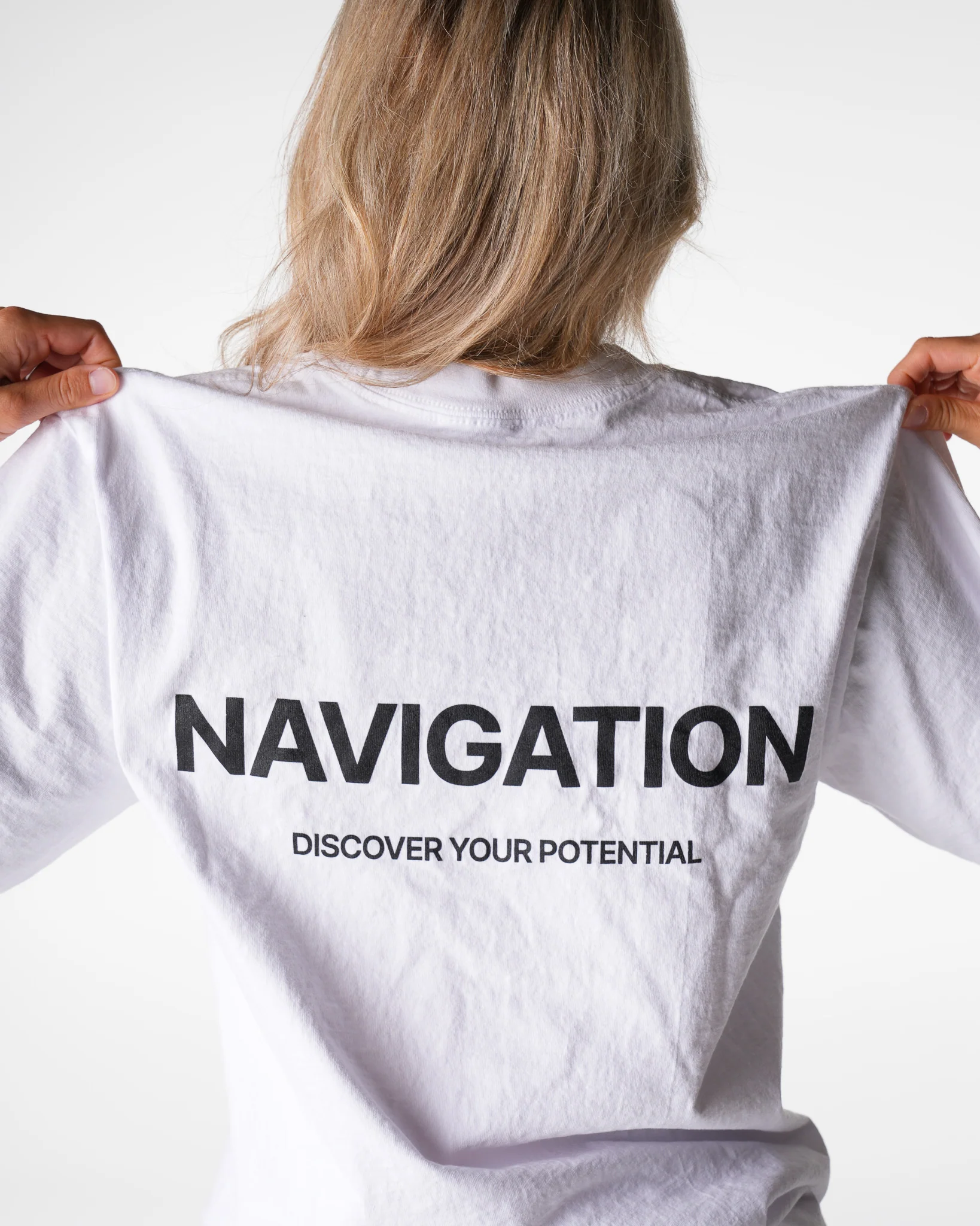 White Navigation Graphic Tee - Image 4
